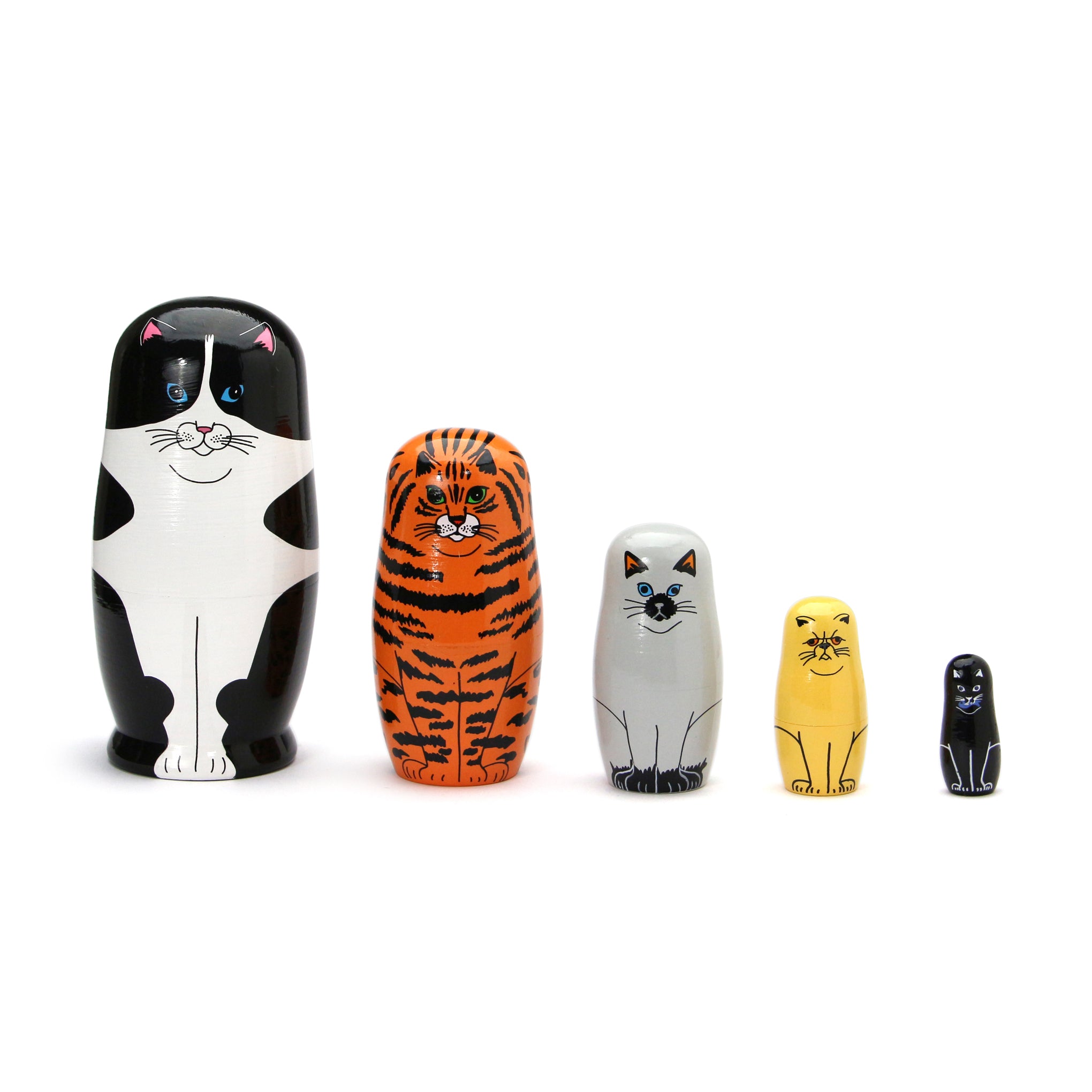 Nesting Cats Set - Set of 5