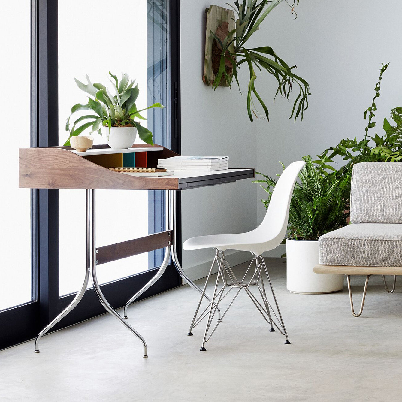 Eames® Molded Recycled Plastic Side Chair - White - Image 2