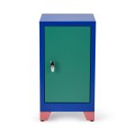 Metal Locker & Side Table - Green