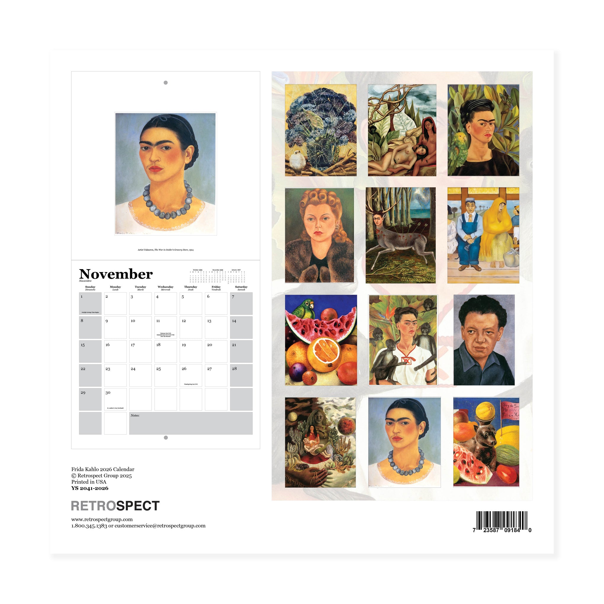 2026 Frida Kahlo Wall Calendar - Image 2
