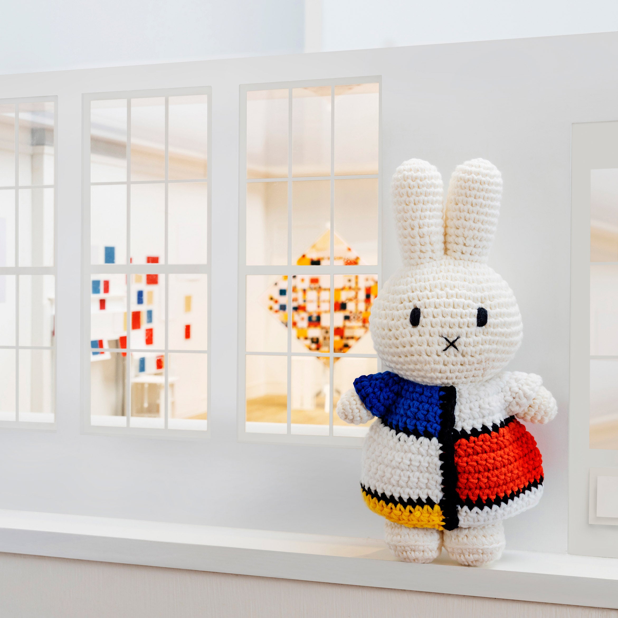 Miffy and Friends Crochet Mondrian Plush Toy - Miffy - Image 4