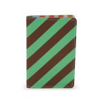 Dusen Dusen Recycled Leather Passport Case - Stripe