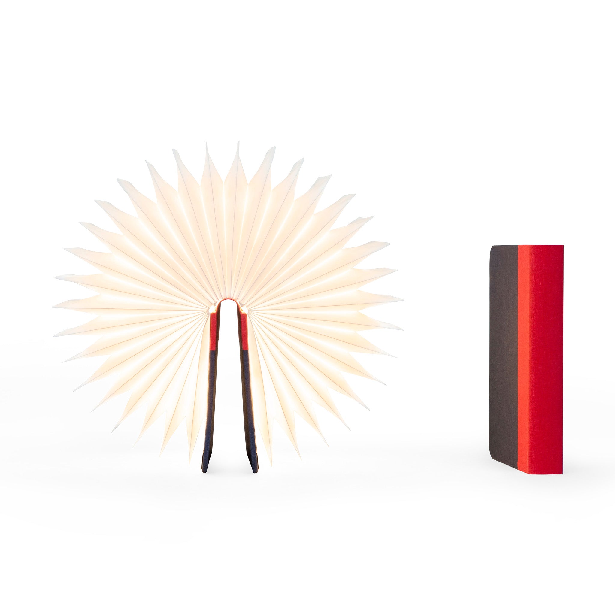 Lumio Book Lamp - Red/ Navy - Image 2