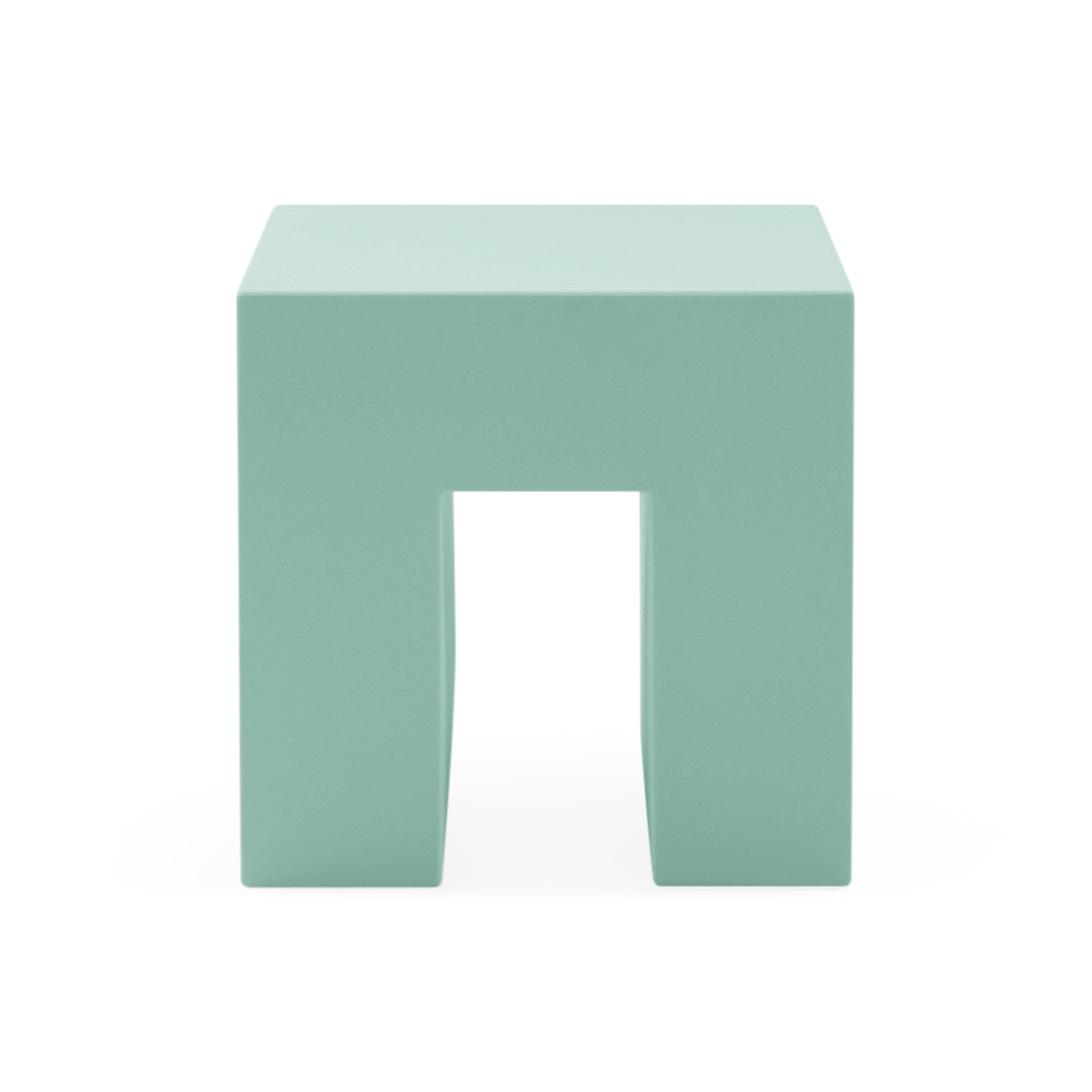 Vignelli Cube Stool from Heller - Celadon