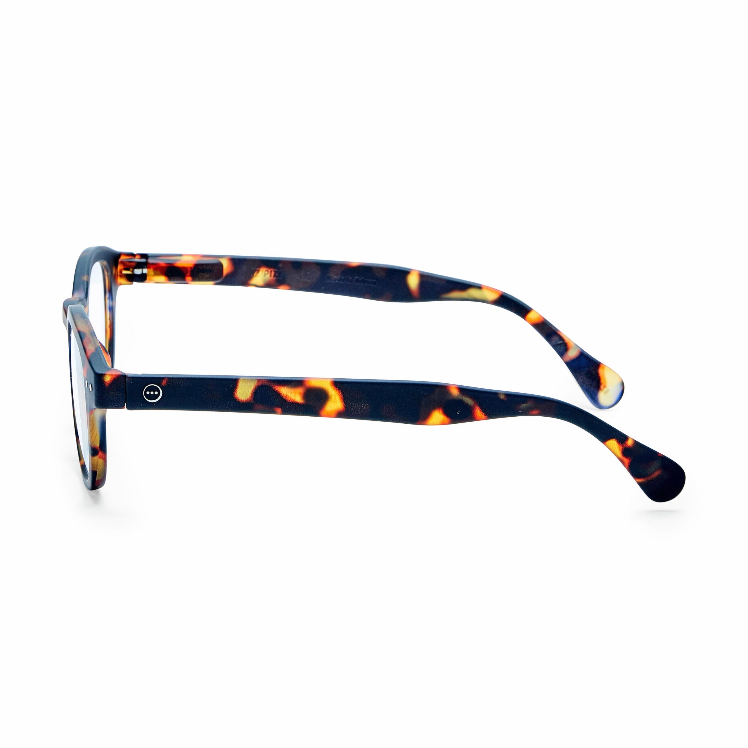 IZIPIZI Rounded-Edge Square Reading Glasses #C - Tortoise - Image 2