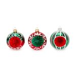 Classic Glass Ornaments - Set of 3
