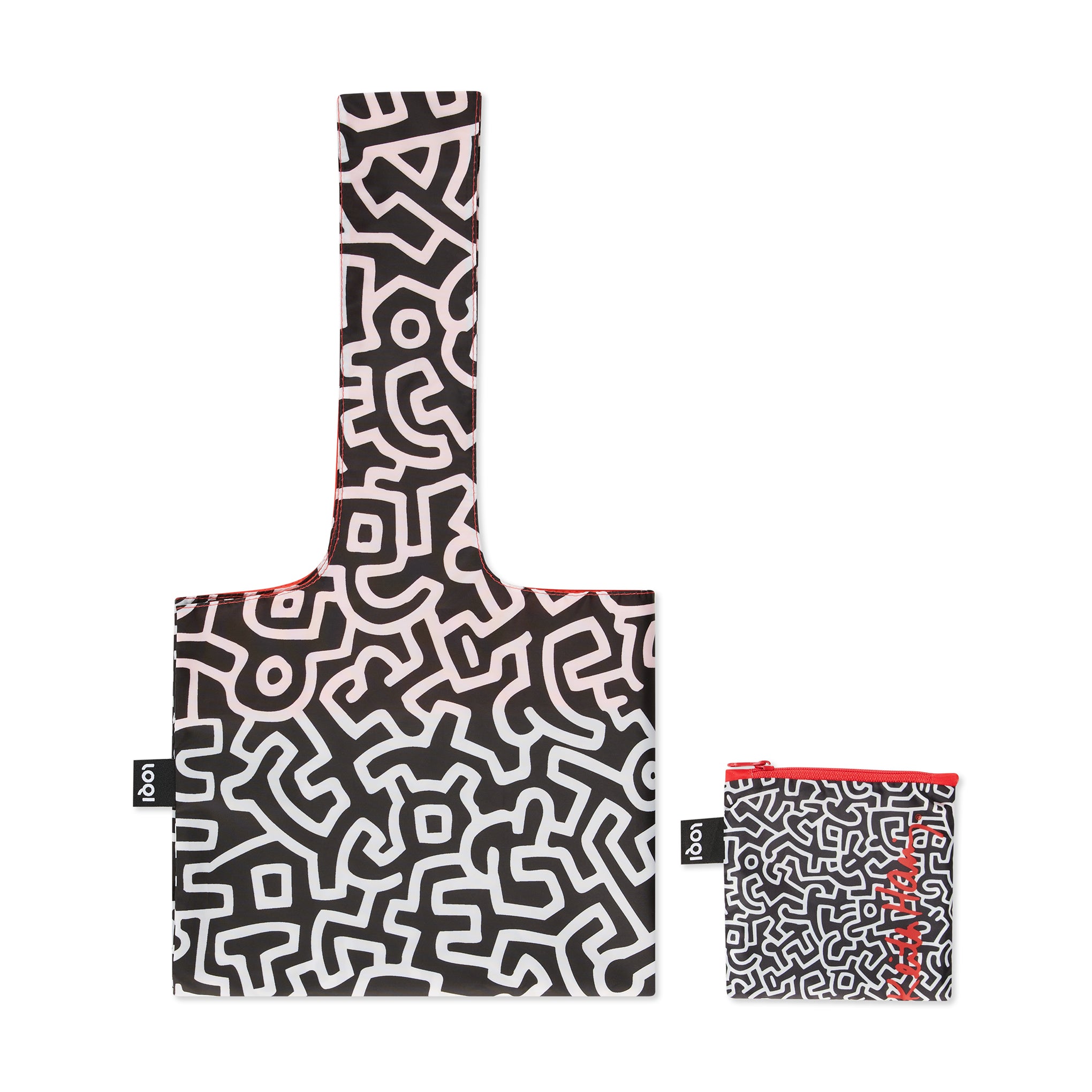Loqi Recycled Polyester Artist Tote Bag - Haring - Untitled - Image 2