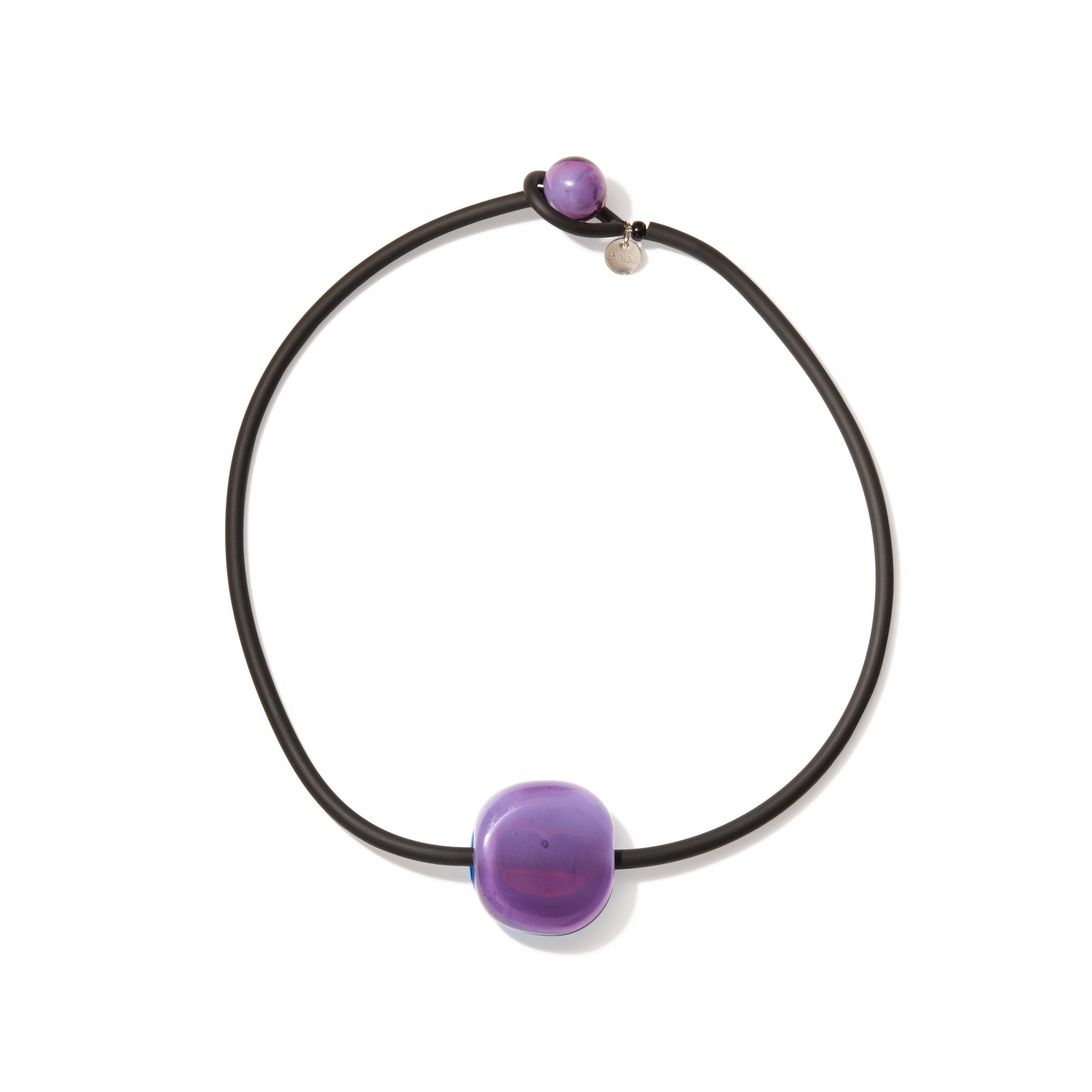 Bonbon Glass Necklace - Purple/ Turquoise