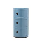 Kartell Componibili 3-Tier Storage - Sky Blue