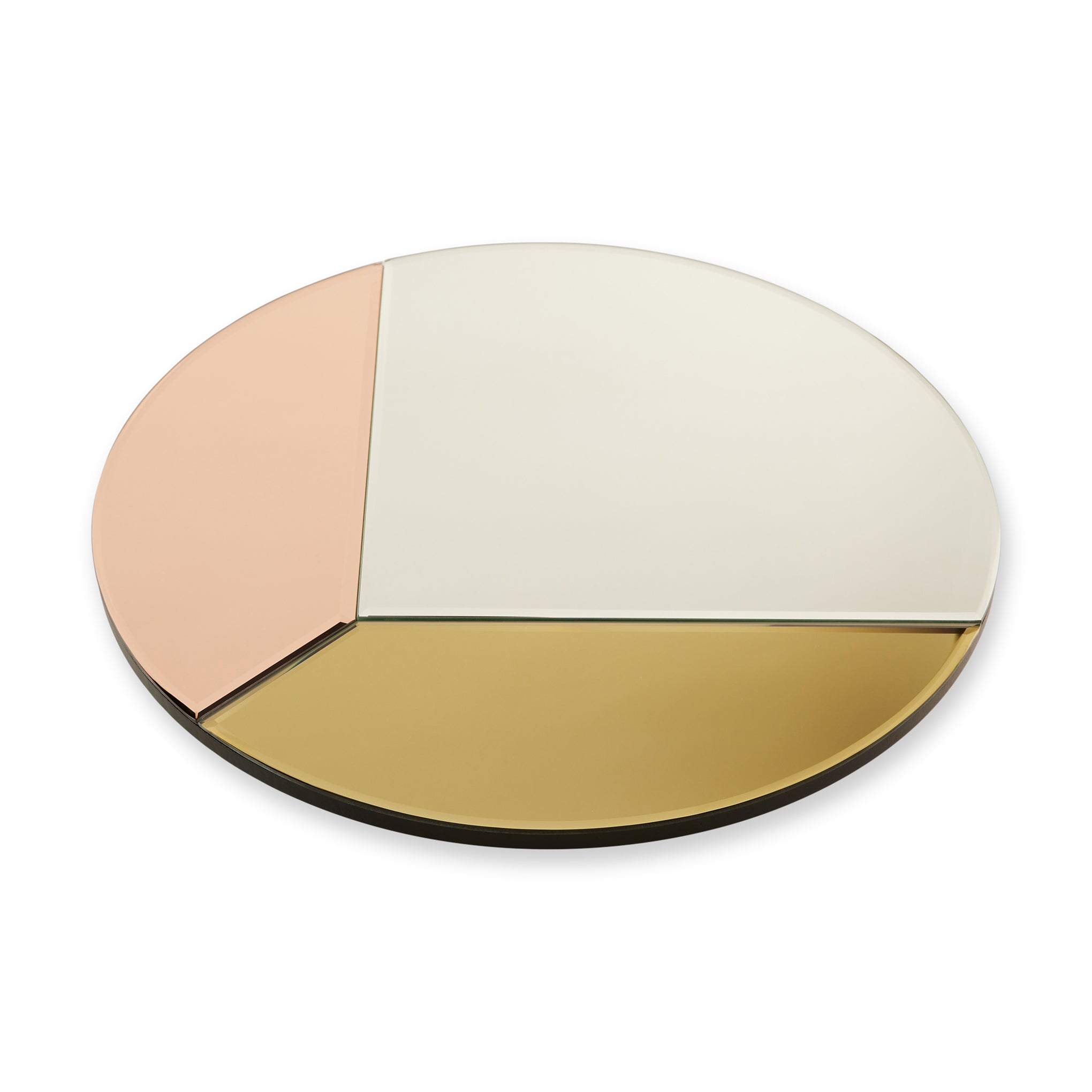 Round Mosaic Mirror - Pink/ Gold - Image 3