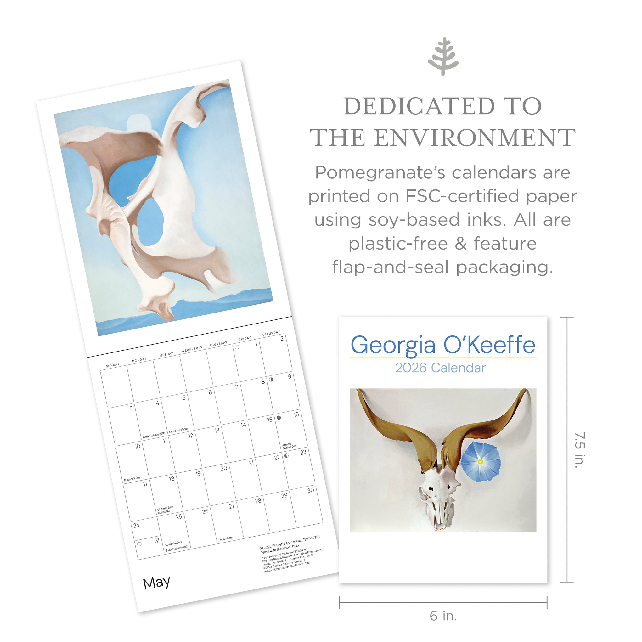 2026 Georgia O'Keeffe Mini Calendar - Image 2