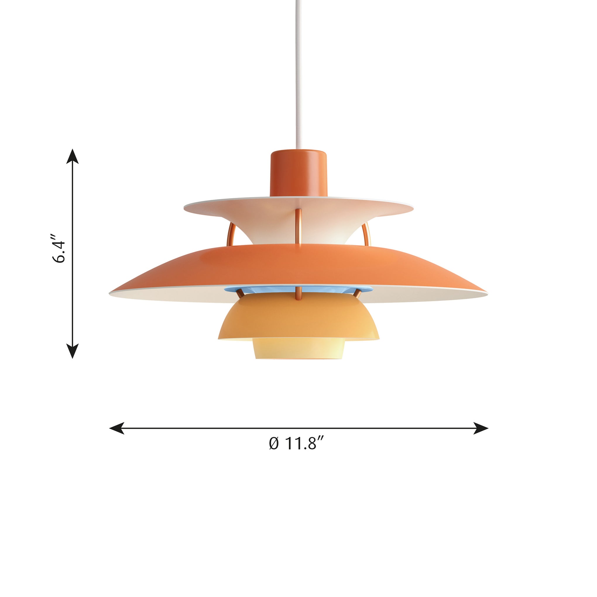 PH 5 Hanging Lamp - Orange - Image 5