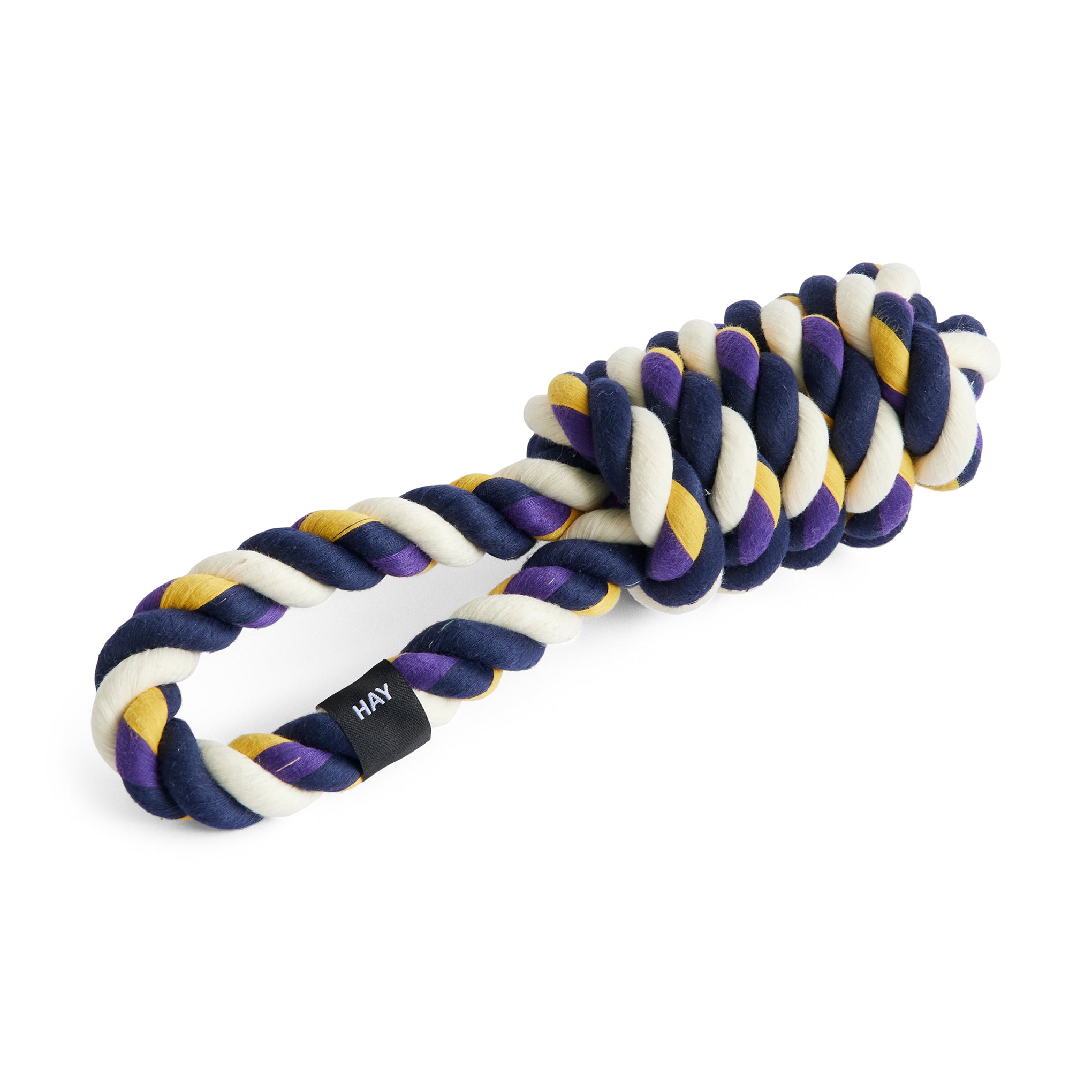 HAY Rope Toy for Dogs in Recycled Polyester - Blue/ Purple/ Ochre