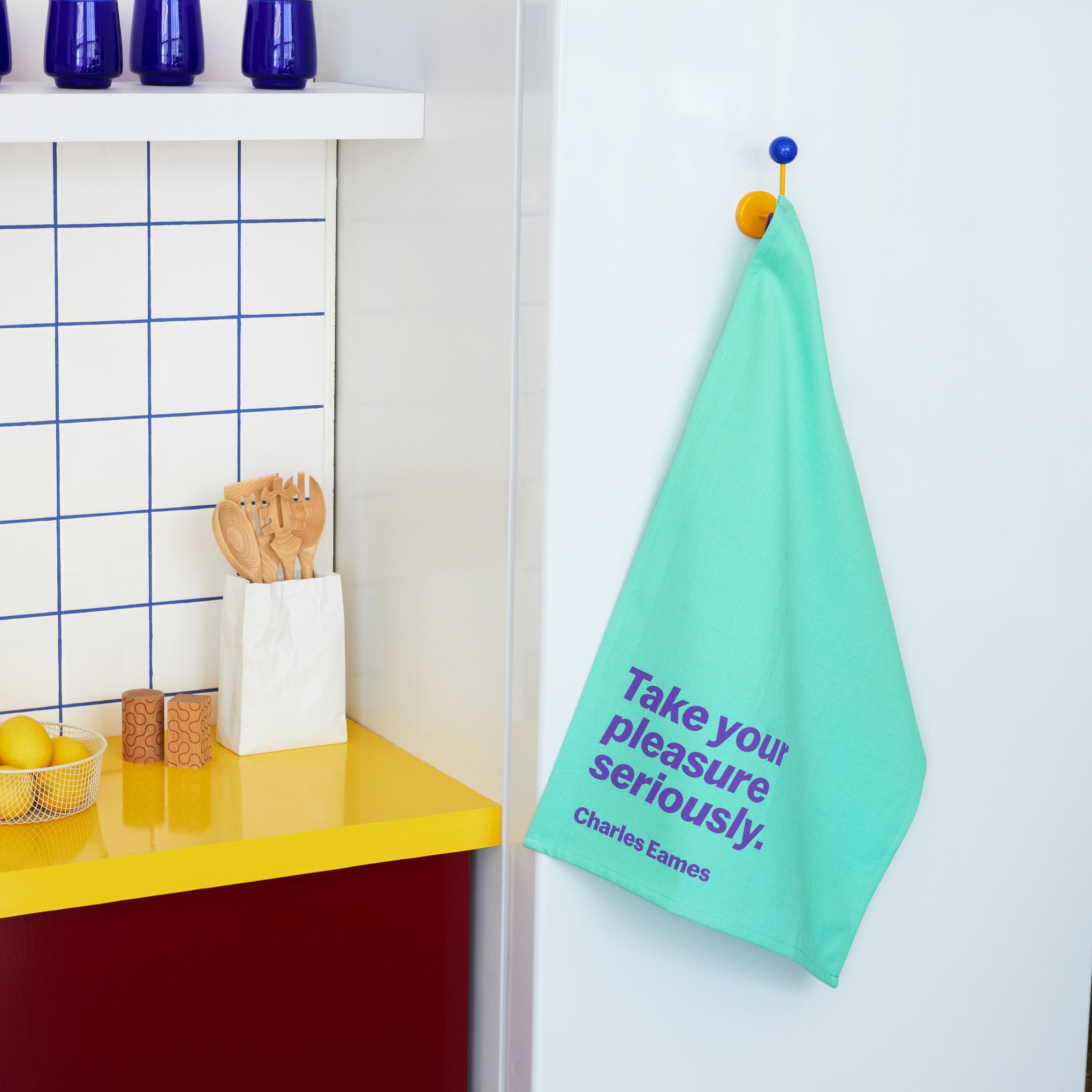 MoMA Artist Quote Cotton Tea Towel - Charles Eames - Image 2