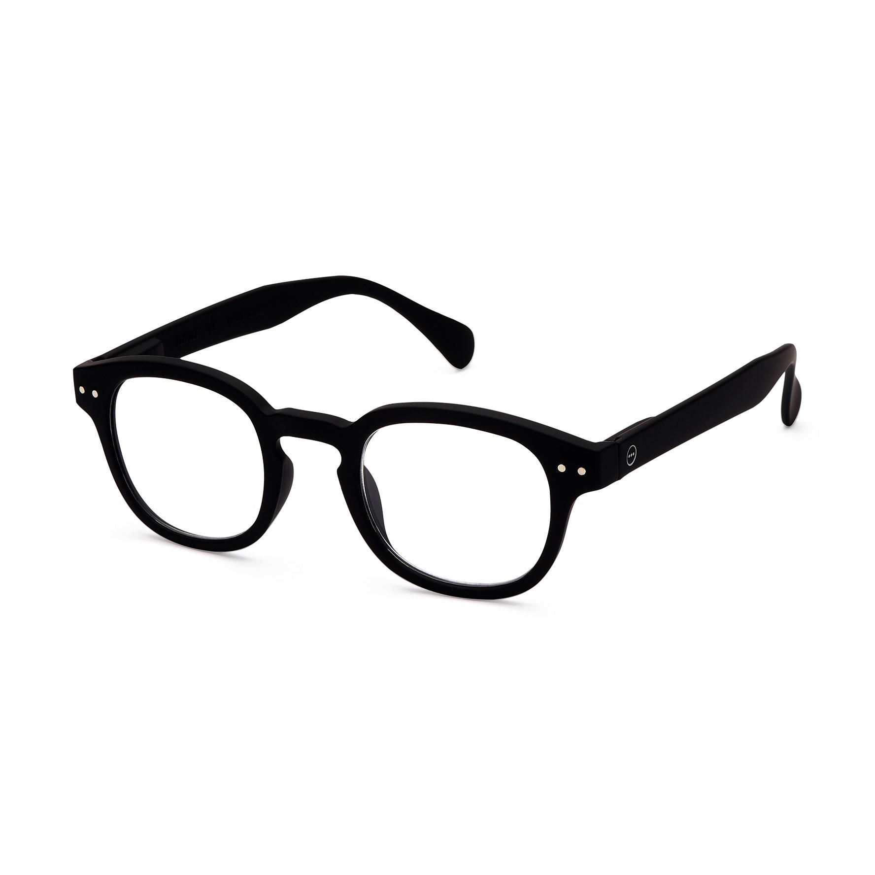 IZIPIZI Rounded-Edge Square Reading Glasses #C - Black - Image 3