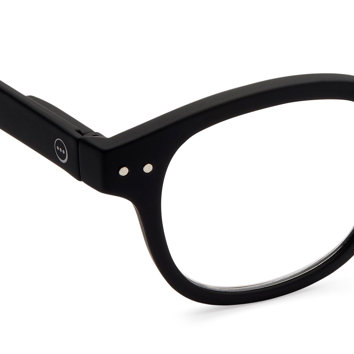 IZIPIZI Rounded-Edge Square Reading Glasses #C - Black - Image 2