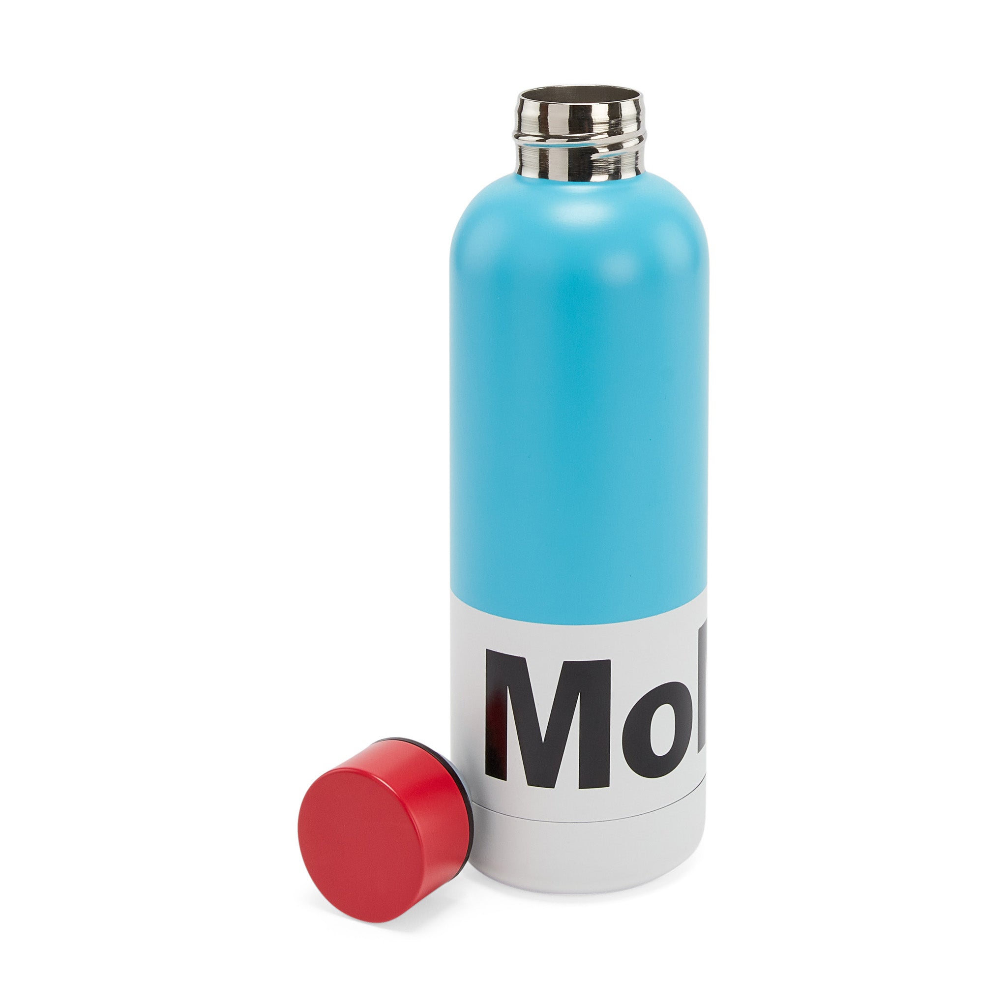 MoMA Logo Water Bottle - Blue/ Red - Image 2