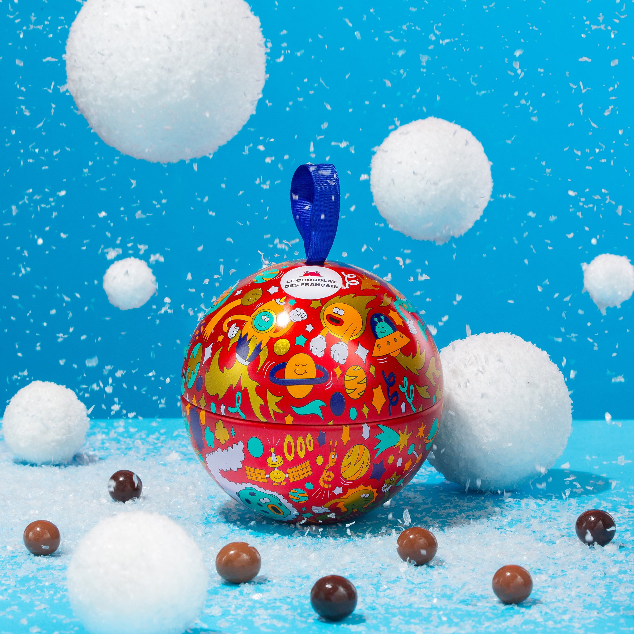 Le chocolat de Français Christmas Cereal Bowl Ornament - Image 2