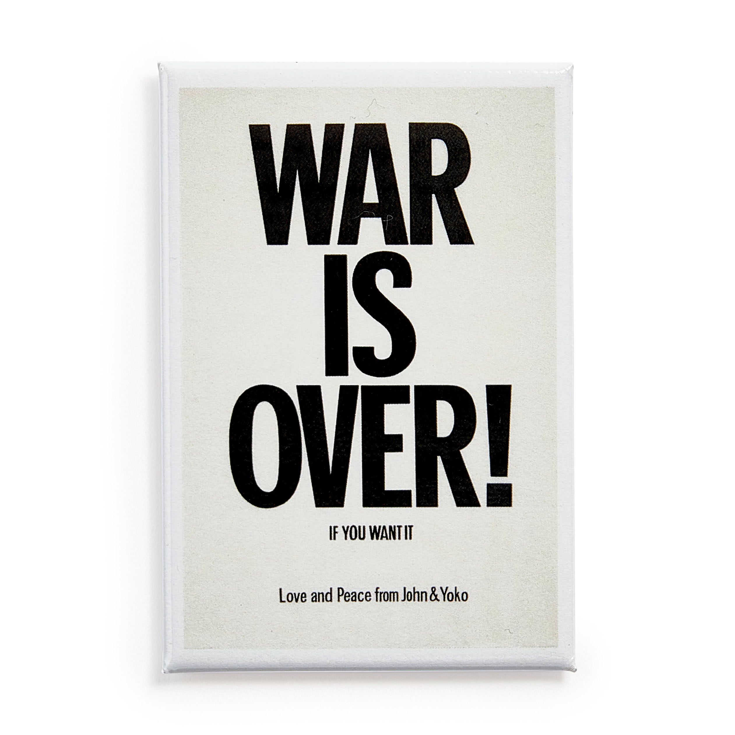 Yoko Ono & John Lennon: WAR IS OVER! Magnet