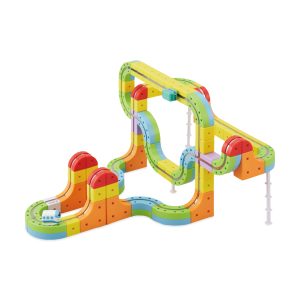 Magnetic Train Rail Cube Block Toy Set - Deluxe 66 pcs