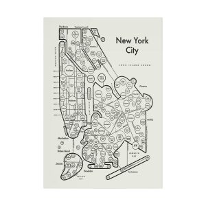 New York Map Print