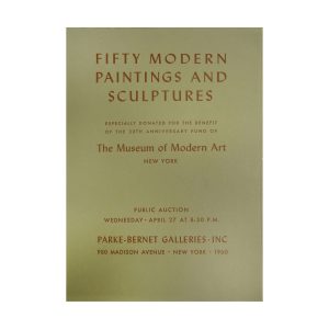 Parke-Bernet Auction to Benefit MoMA - Paperback