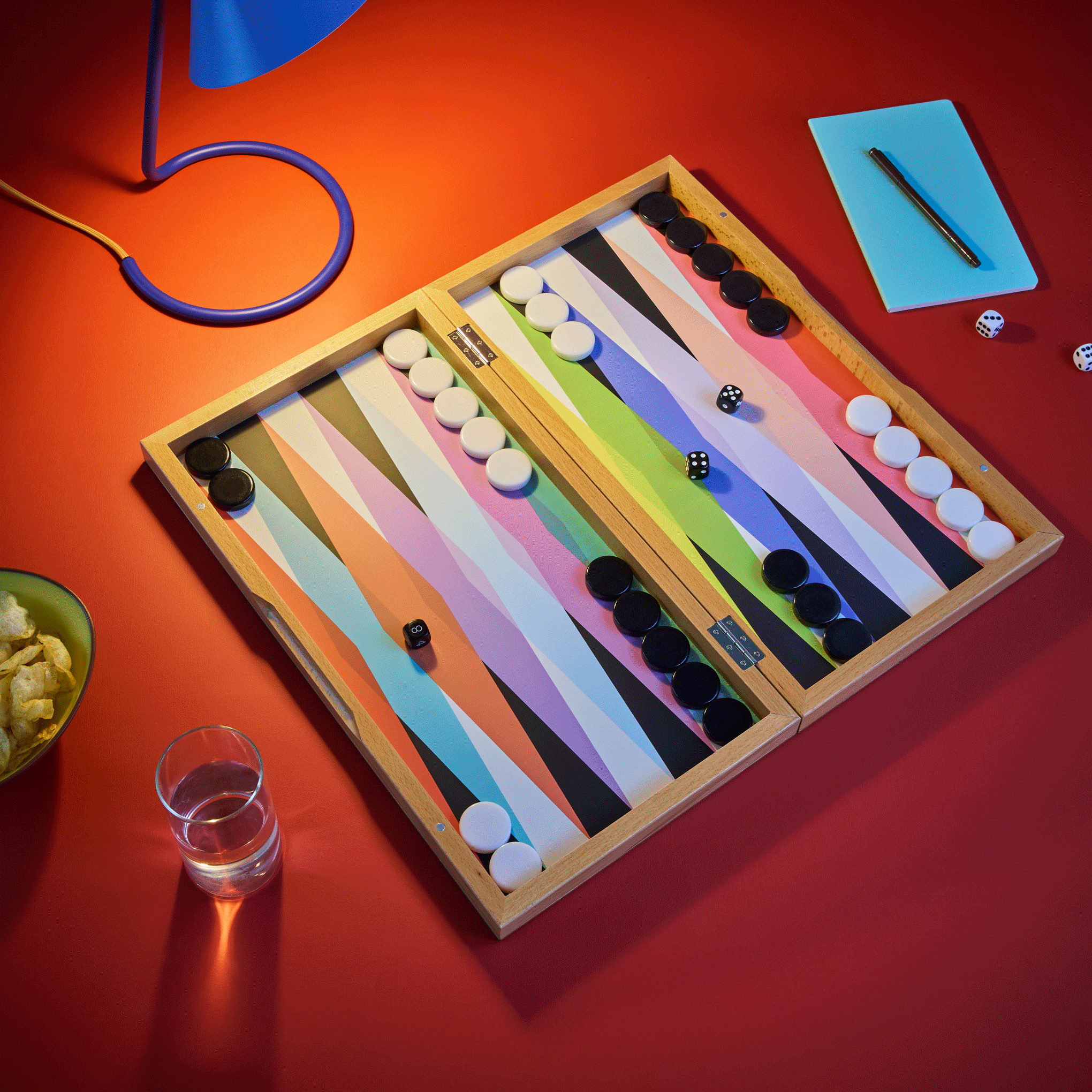 Colorful Backgammon Set - Image 6