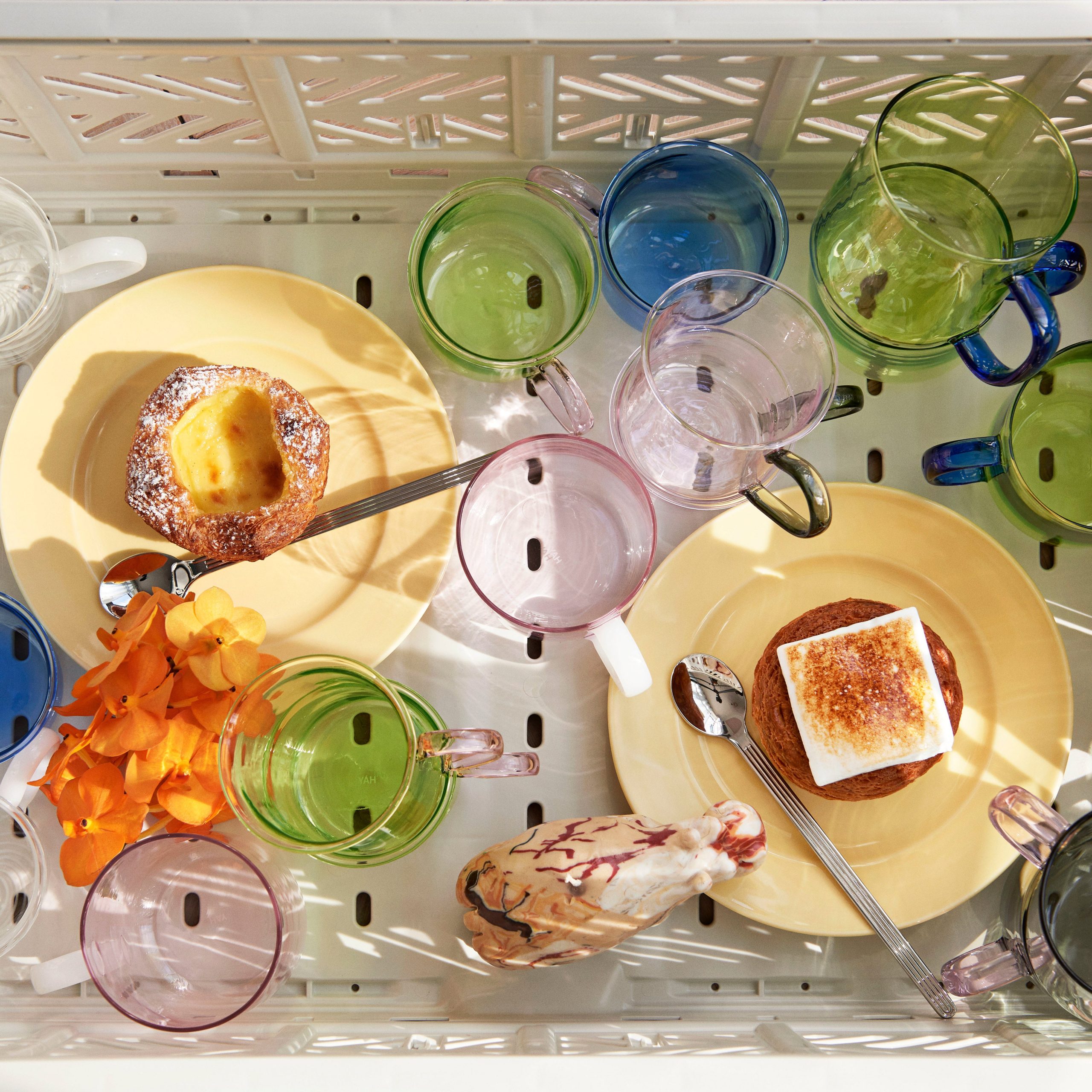 HAY Glass Mugs - Set of 2 - Grey/ Light Pink - Image 19