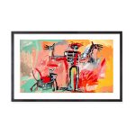 Basquiat: Boy and Dog in a Johnnypump Framed Print