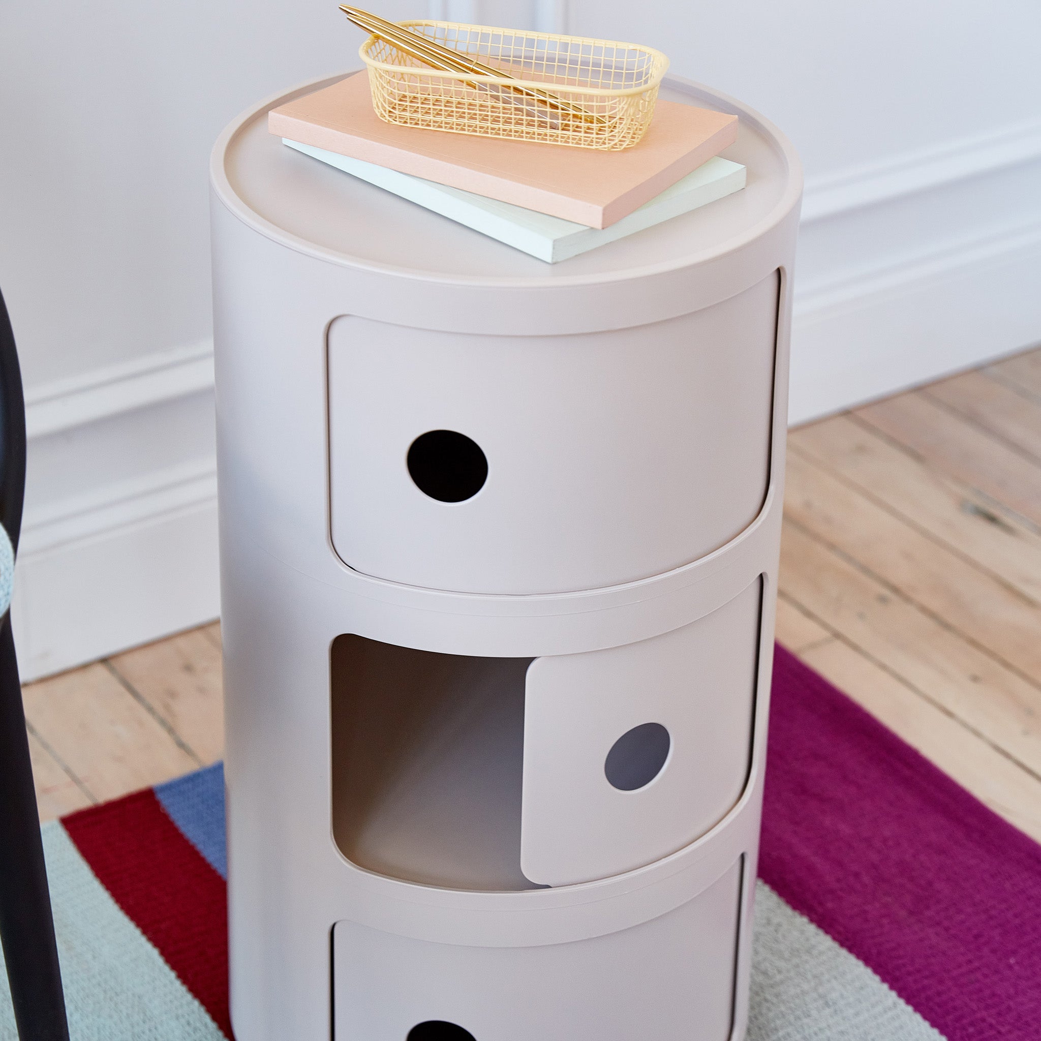 Kartell Bio Componibili 3 Tier Storage - Cream - Image 4