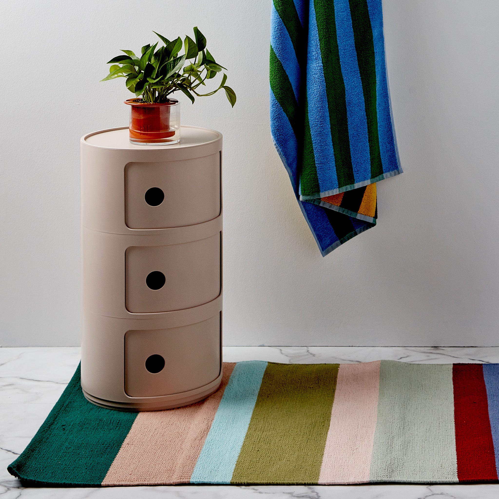 Kartell Bio Componibili 3 Tier Storage - Cream - Image 5