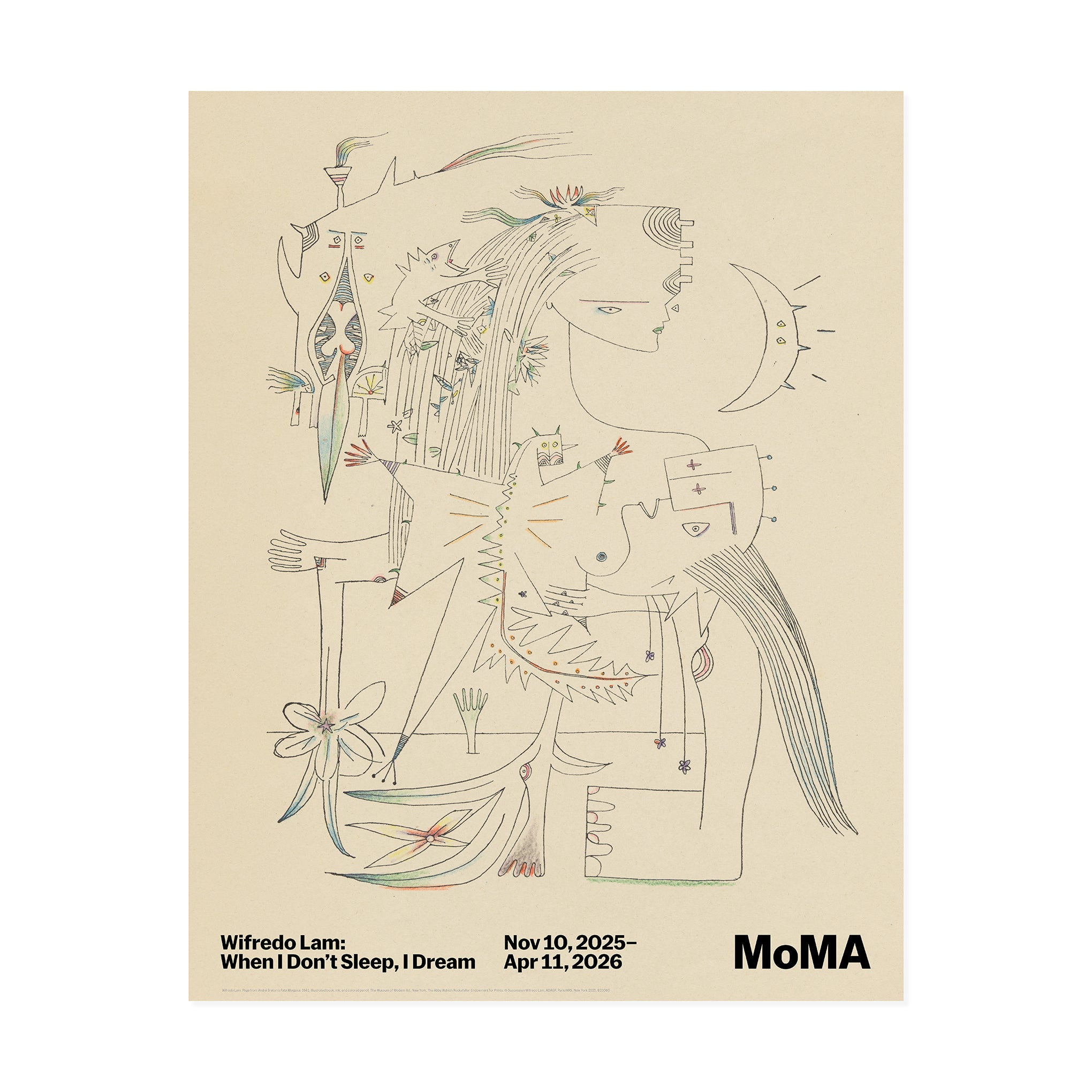 Wifredo Lam Exhibition Poster