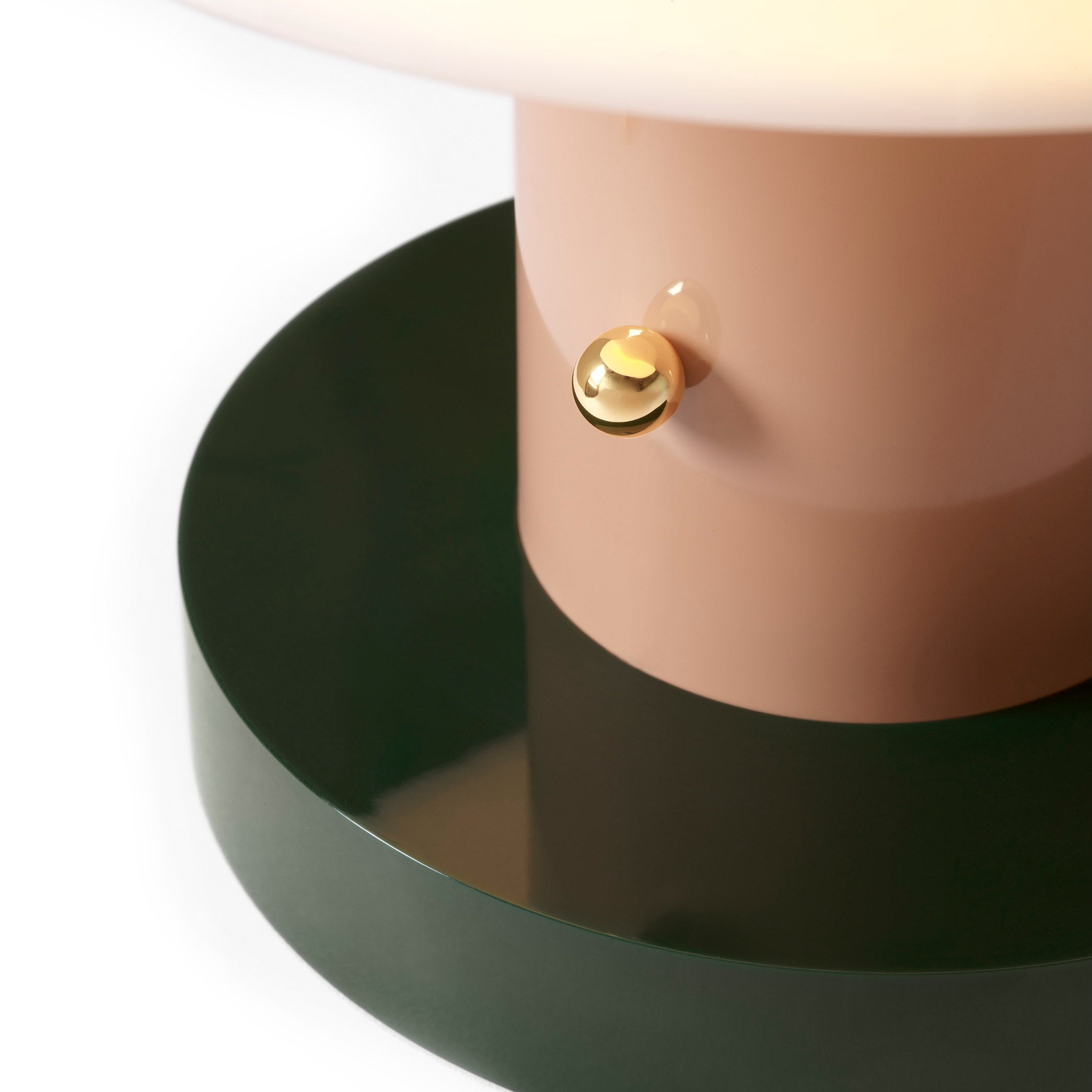 Setago Portable Table Lamp - Tan/ Forest - Image 5