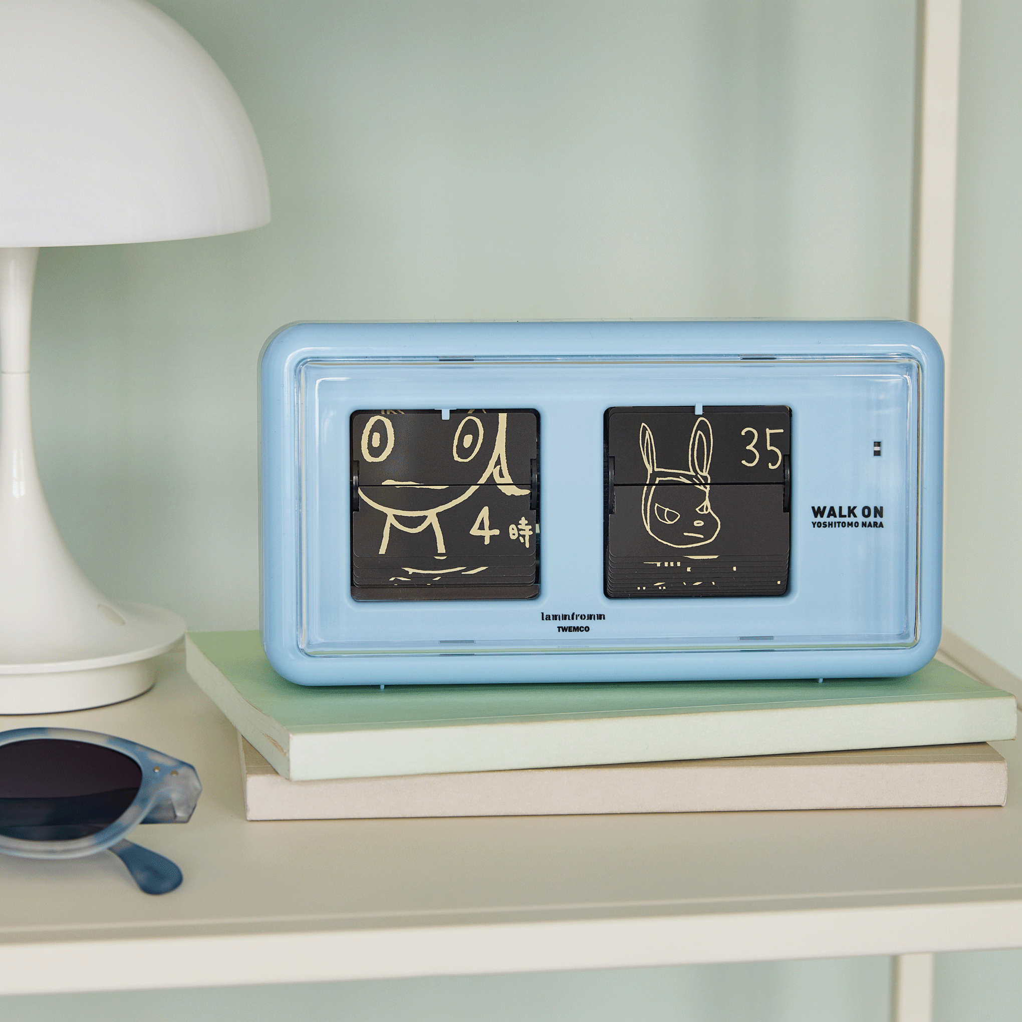 Yoshitomo Nara Walk On Flip Clock - Blue - Image 8