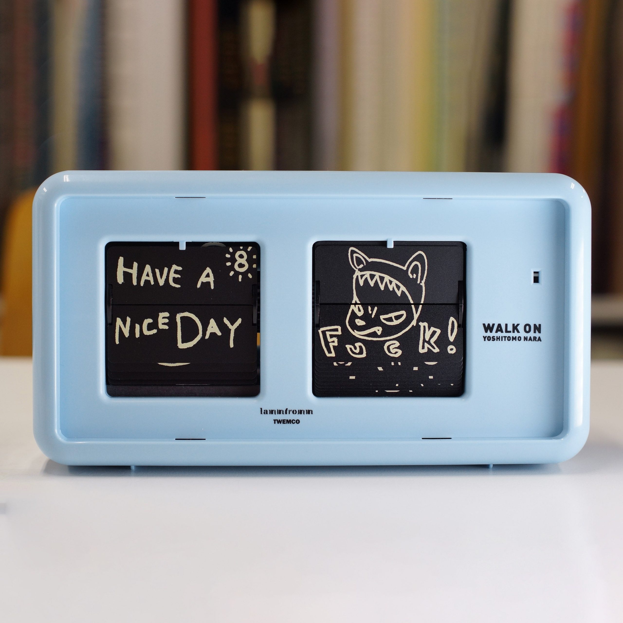 Yoshitomo Nara Walk On Flip Clock - Blue - Image 2