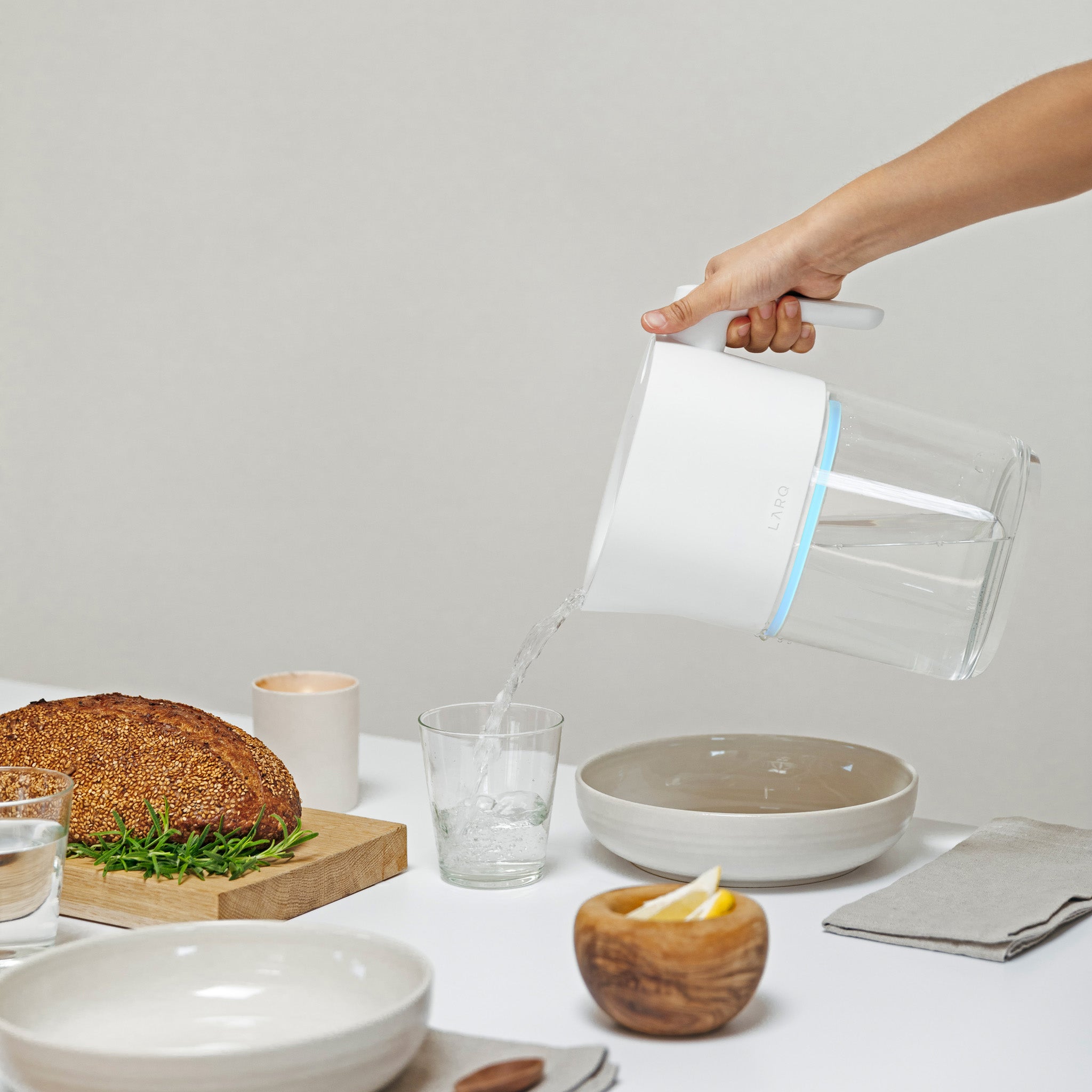 LARQ UV Purifying Pitcher - Granite White - Image 12