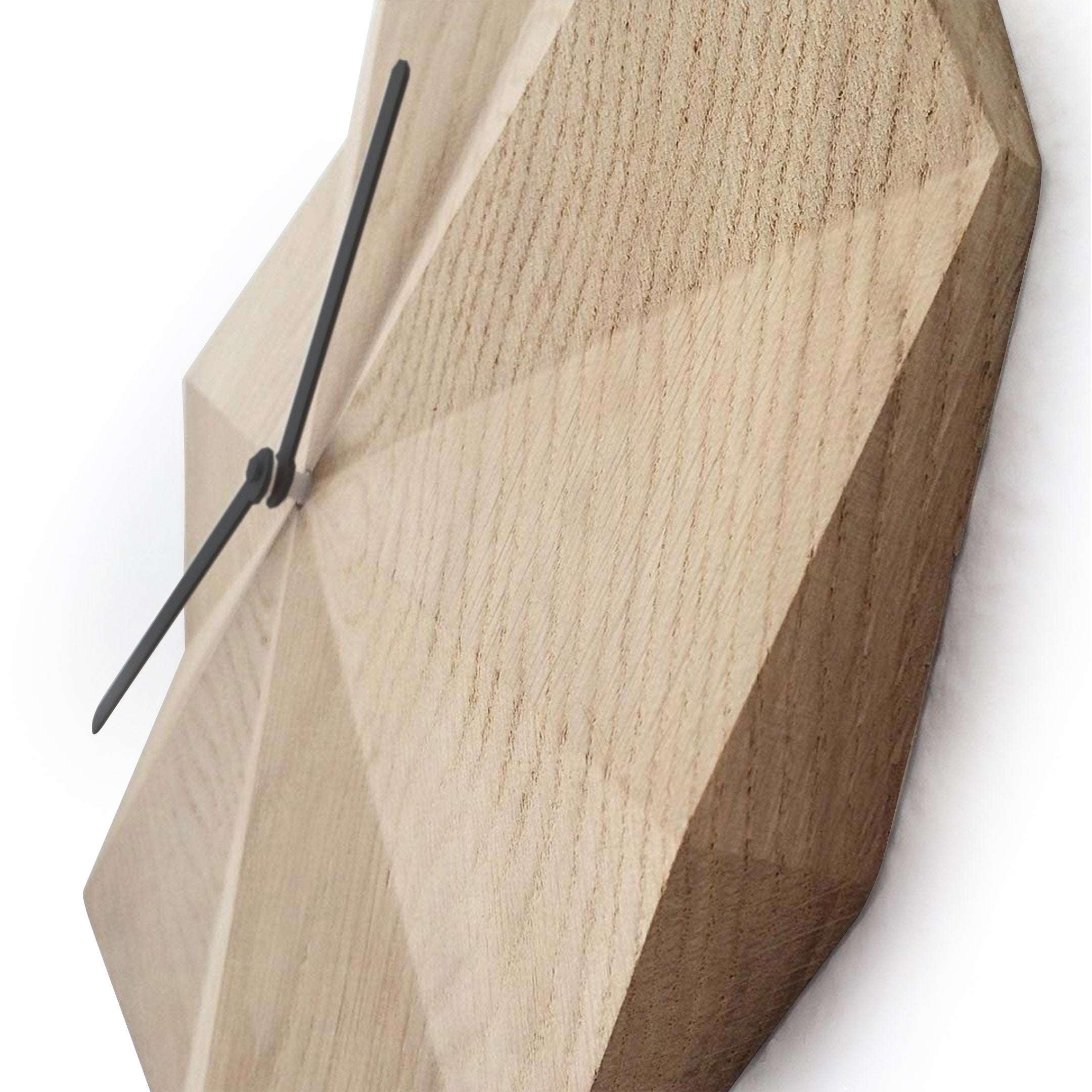 Delta Wall Clock - Oak/ Black - Image 3