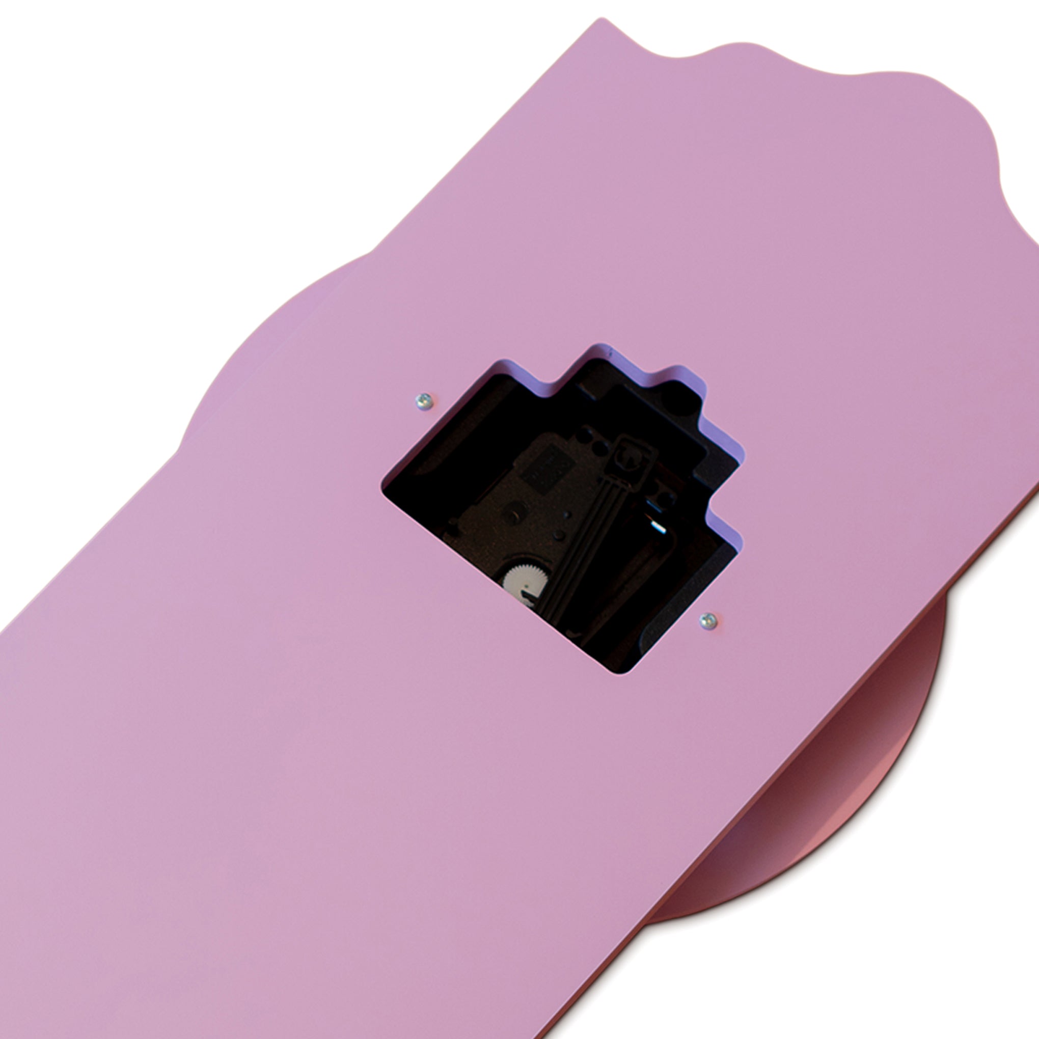 Modern Pendulum Wall Clock - Pink/ Yellow - Image 3