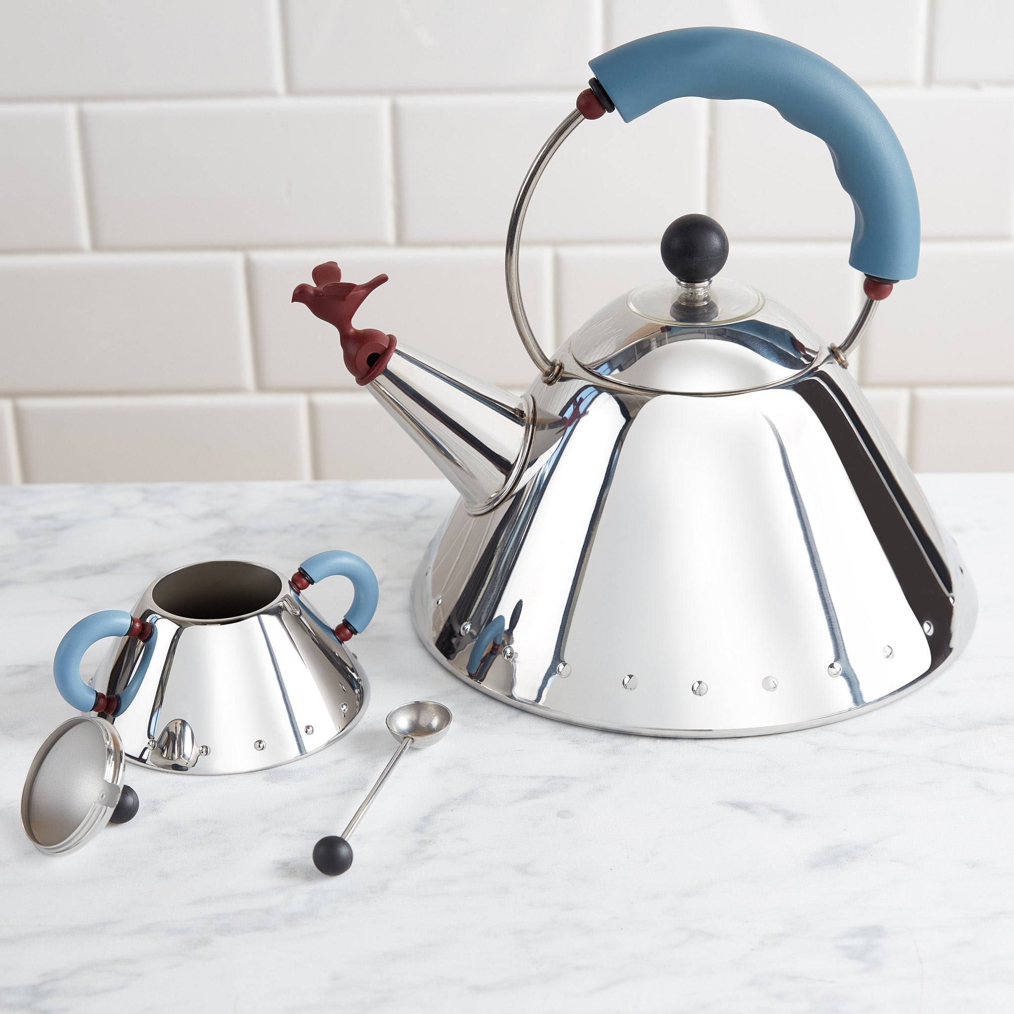 Michael Graves 9093 Kettle from Alessi - Blue - Image 3