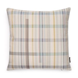Maharam Darning Sampler Plaid Pillow by Scholten & Baijings