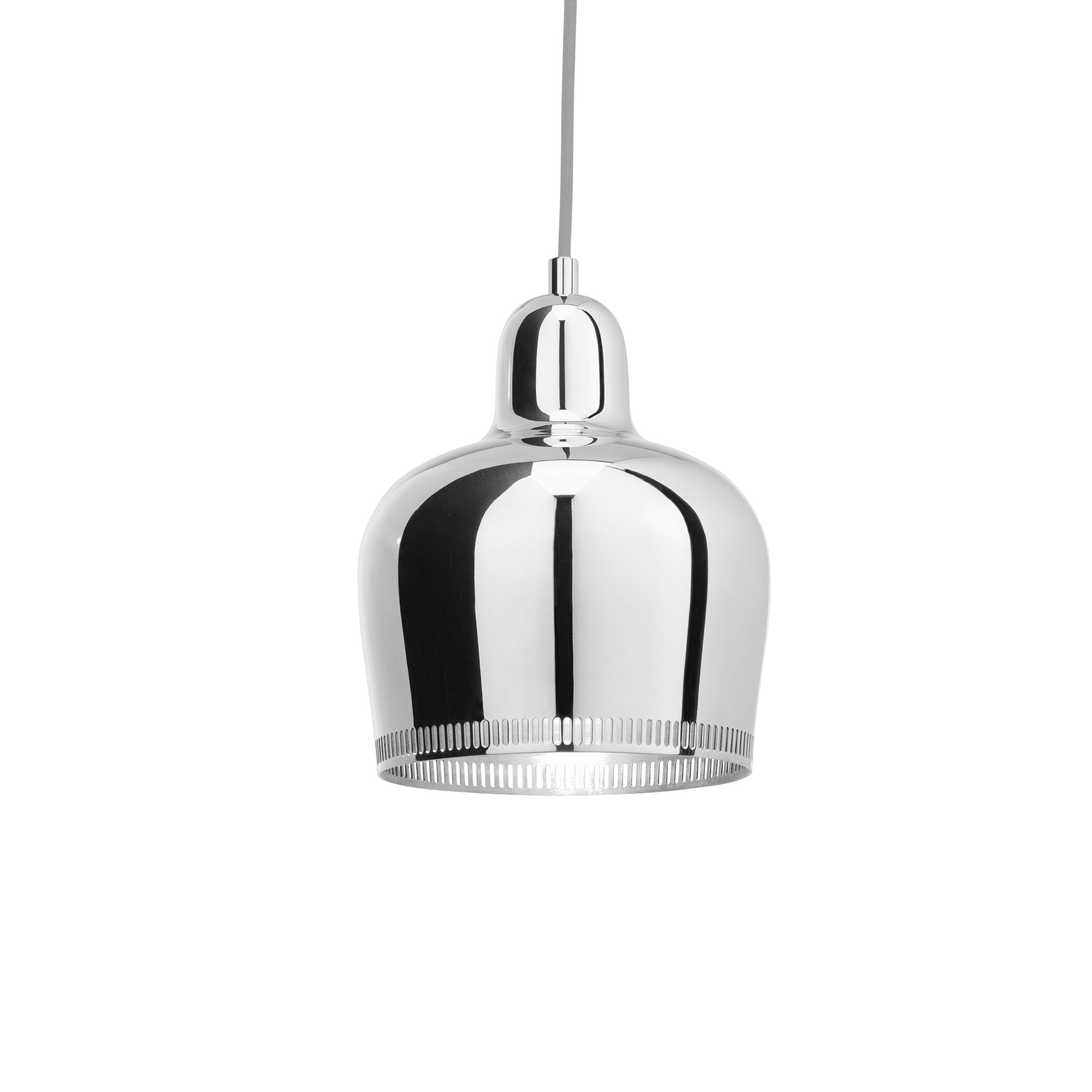 Artek Aalto Golden Bell A330S Pendant Light - Chrome - Image 18