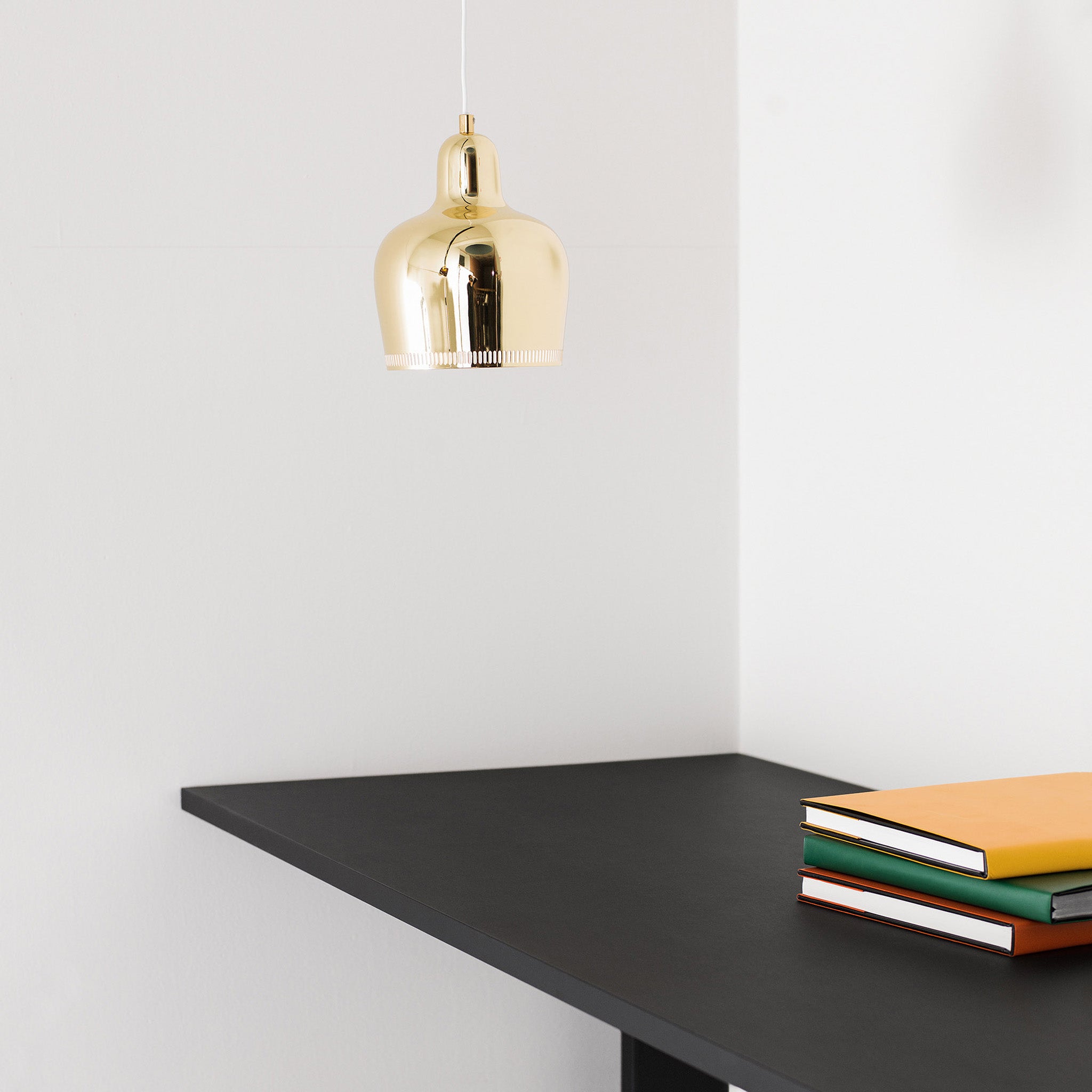 Artek Aalto Golden Bell A330S Pendant Light - Chrome - Image 13