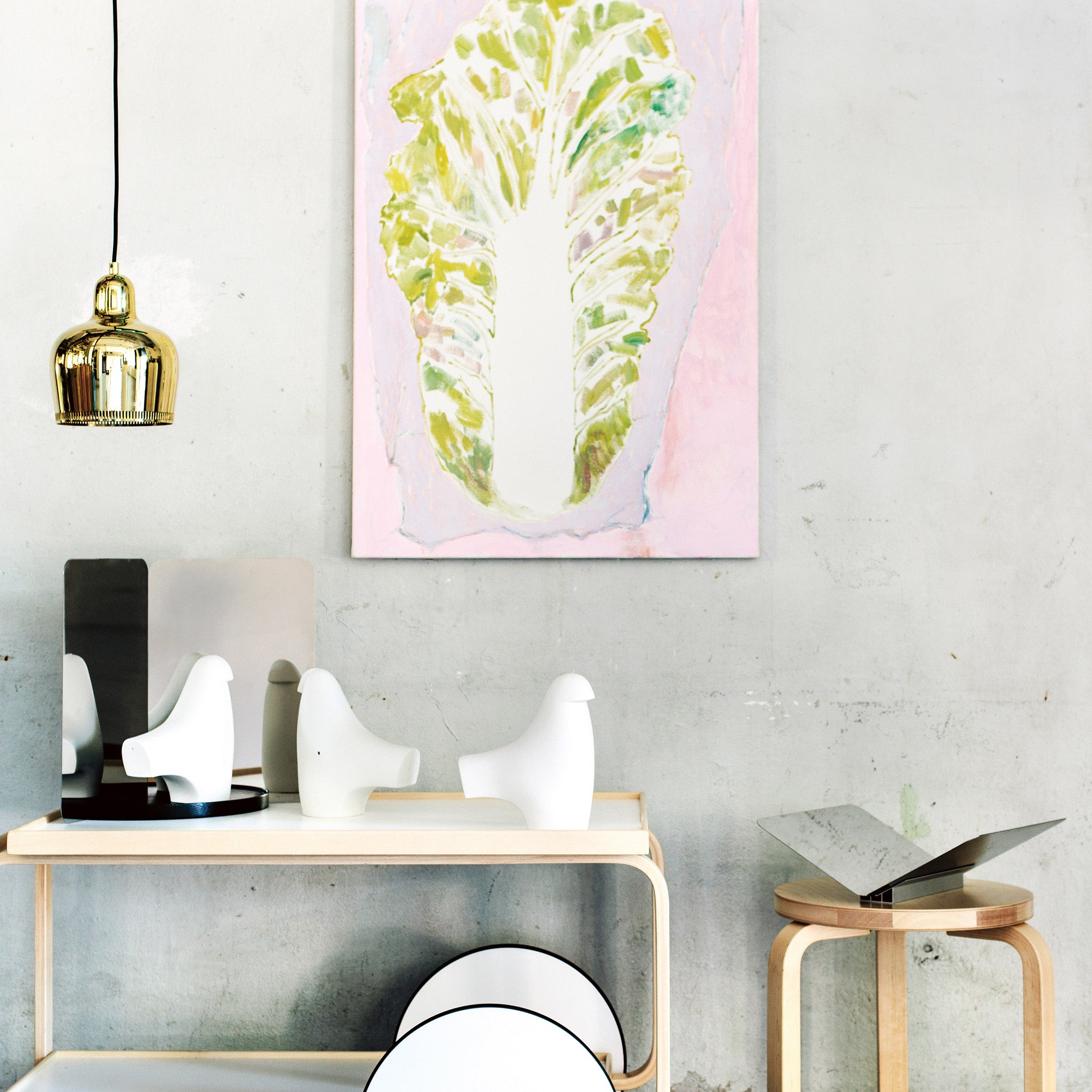 Artek Aalto Golden Bell A330S Pendant Light - Chrome - Image 5