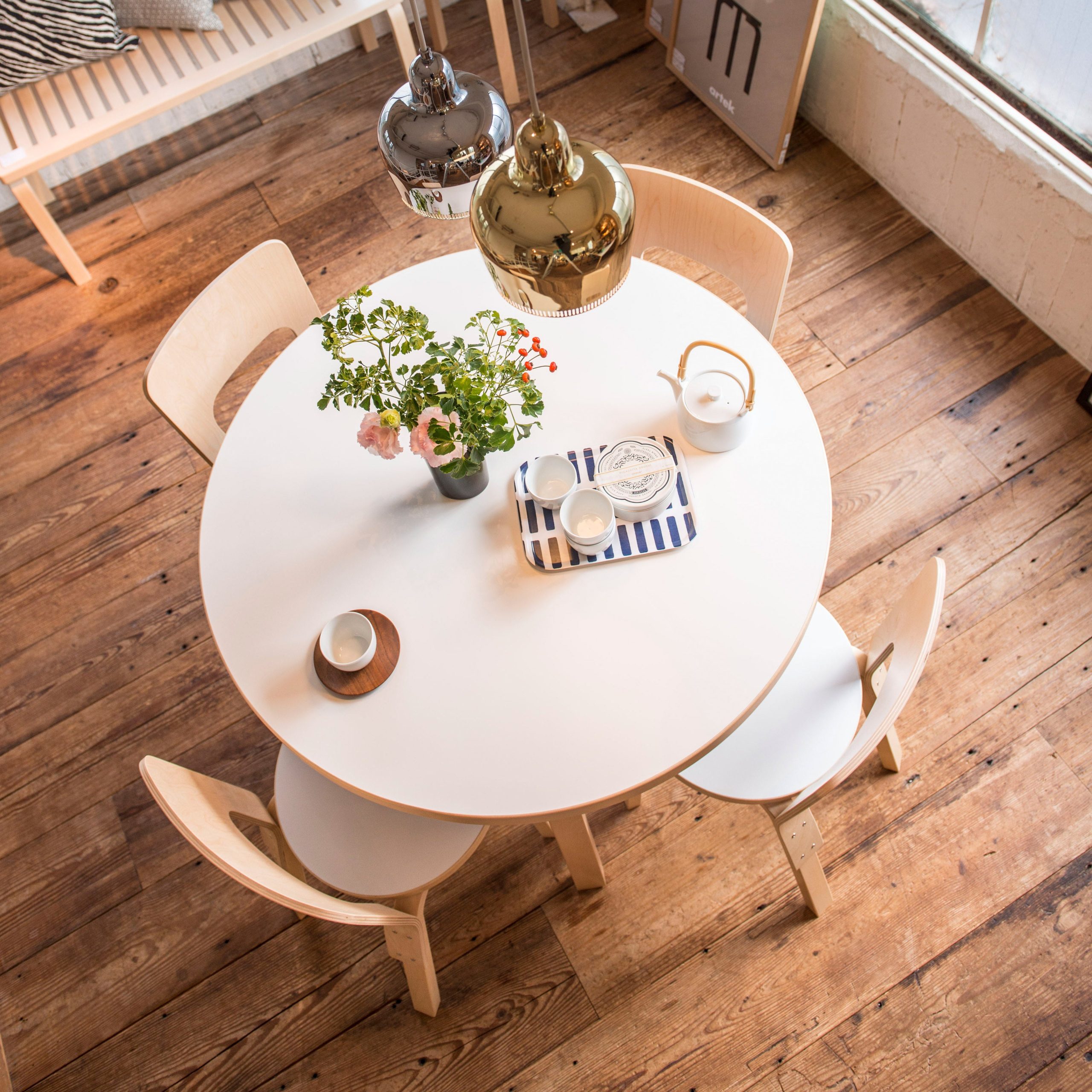 Artek Aalto Round Table 90A - Birch - Image 10