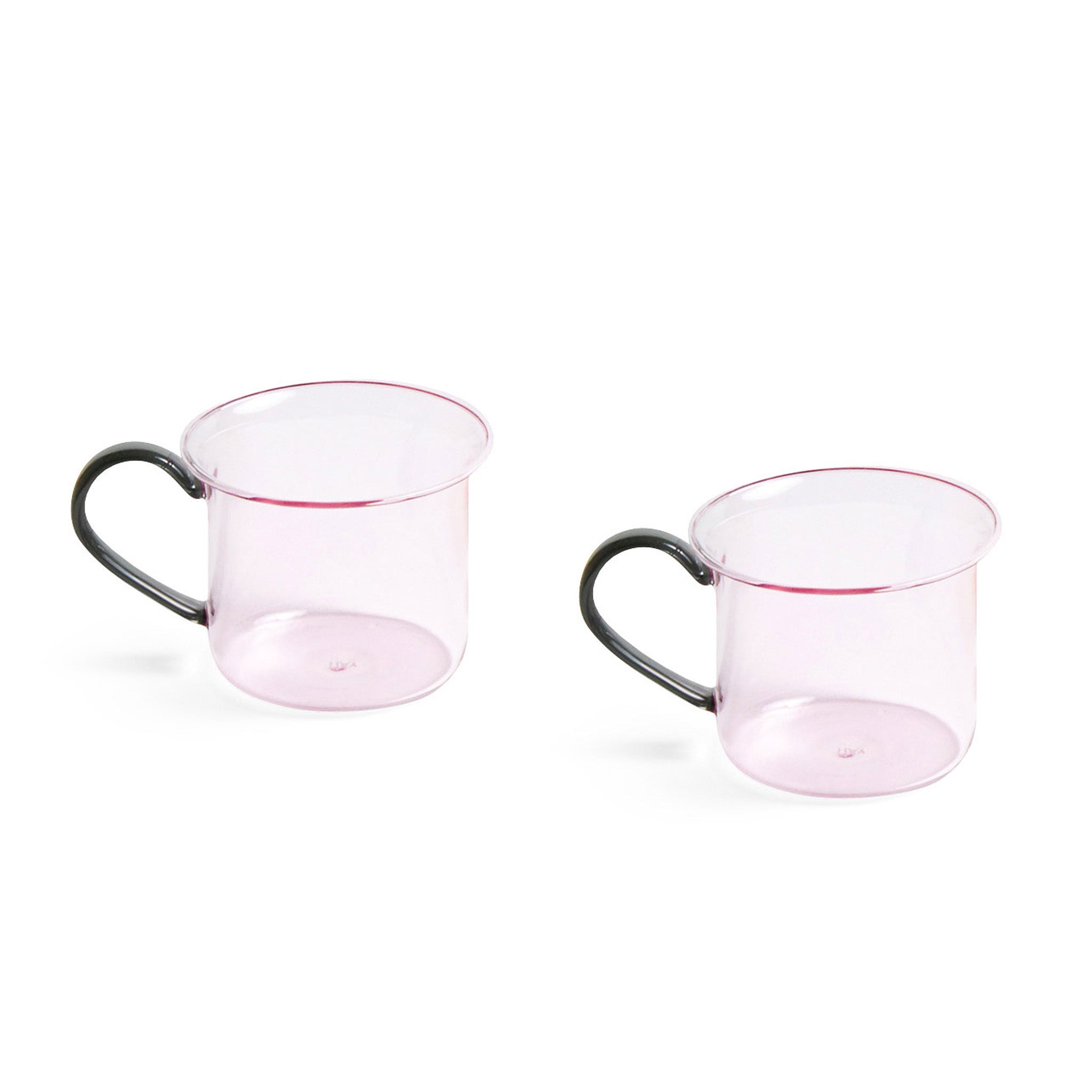 HAY Glass Mugs - Set of 2 - Grey/ Light Pink - Image 13