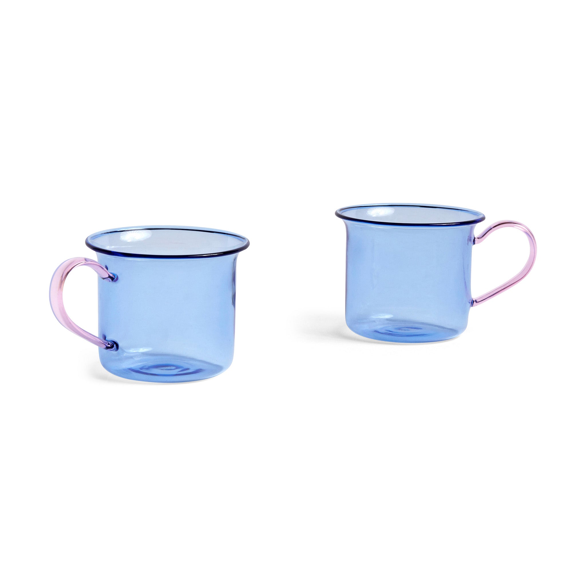 HAY Glass Mugs - Set of 2 - Grey/ Light Pink - Image 15