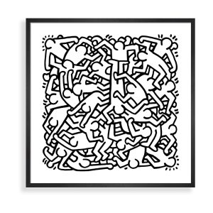 Keith Haring Party of Life Framed Print