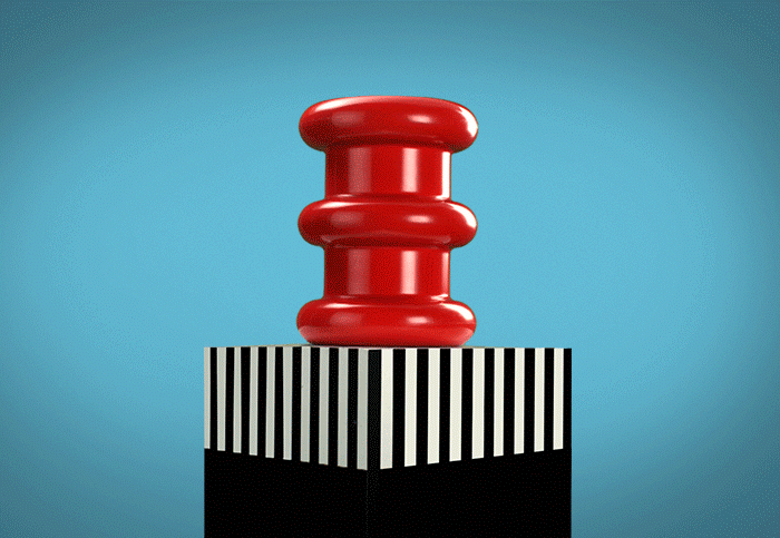 Kartell Pilastro Side Table - Violet - Image 2