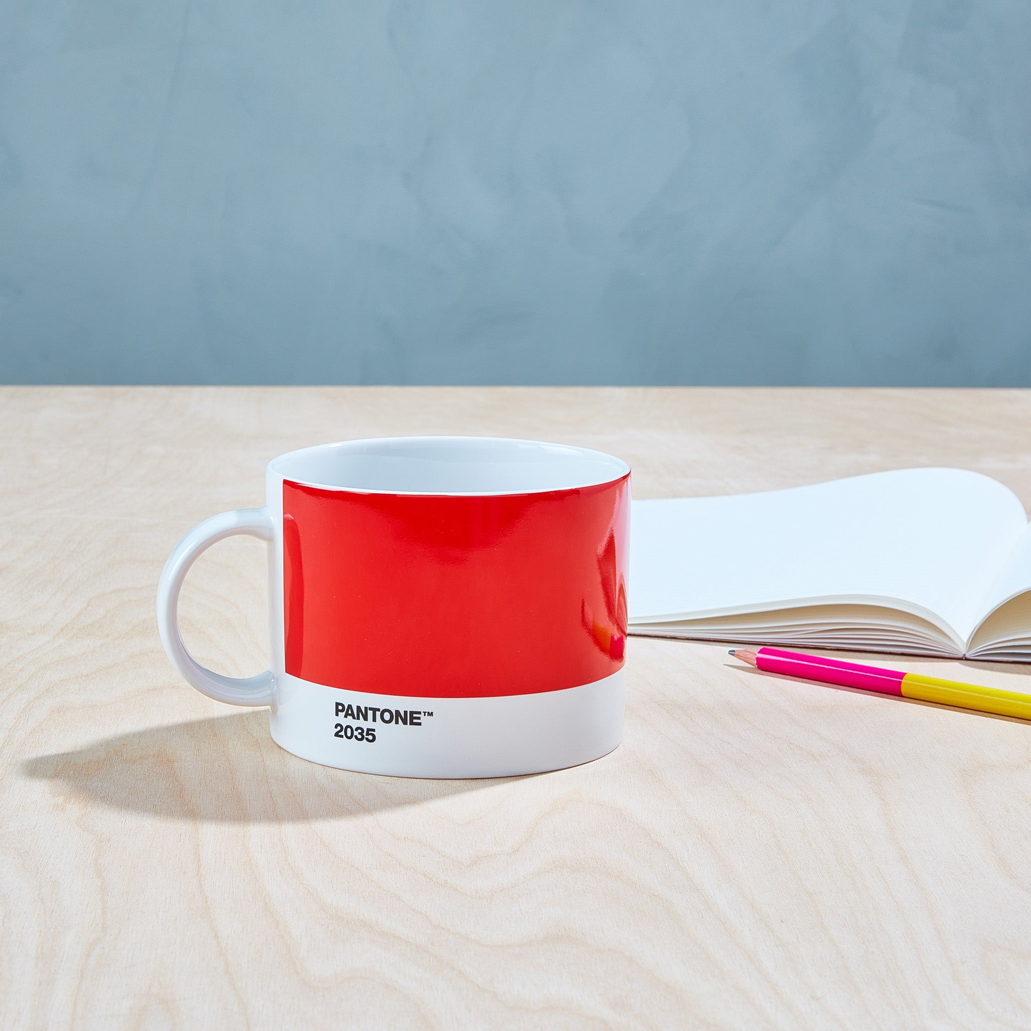 Pantone Wide Tea Cup - Red - Image 13