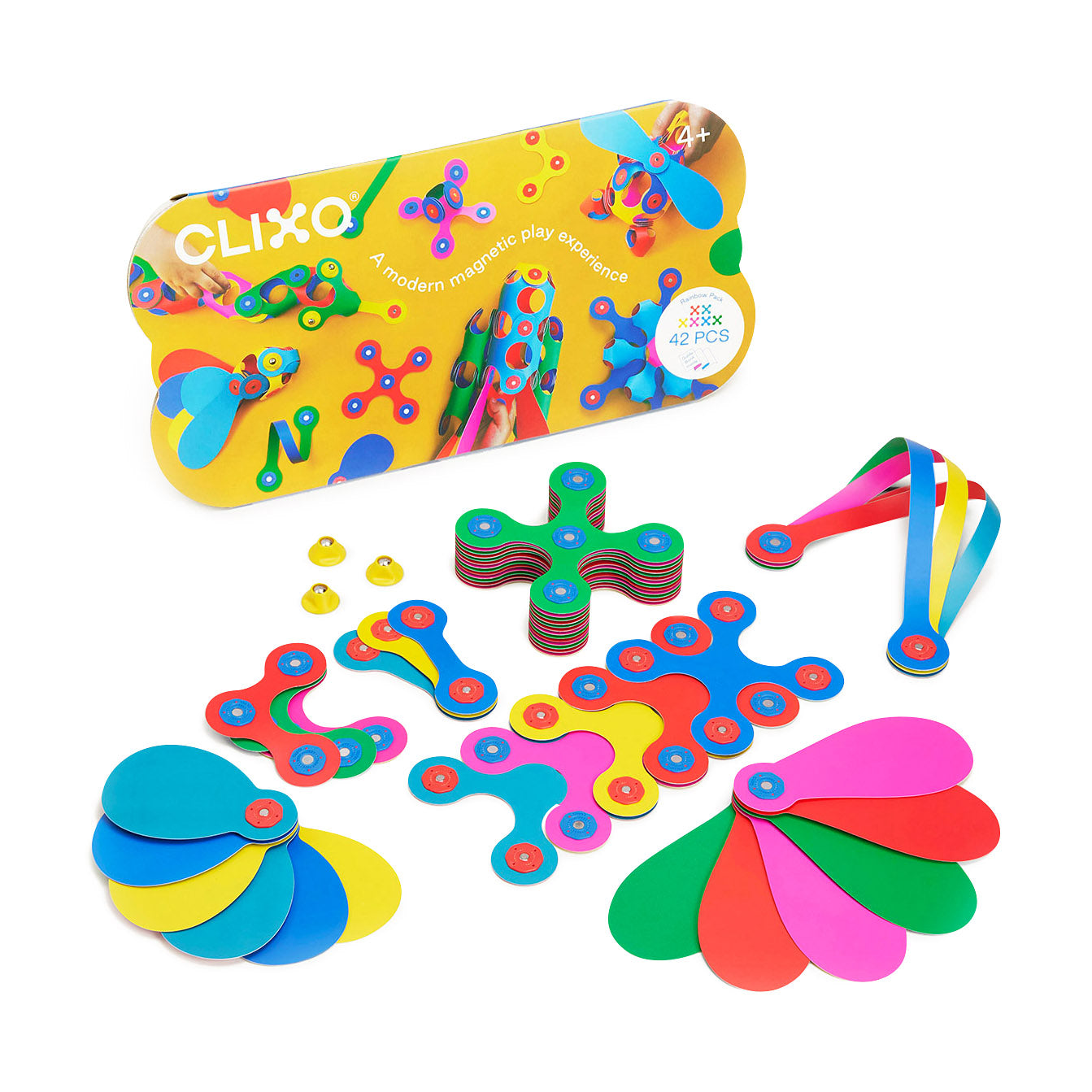 Clixo Rainbow Magnetic Construction Set - Image 8